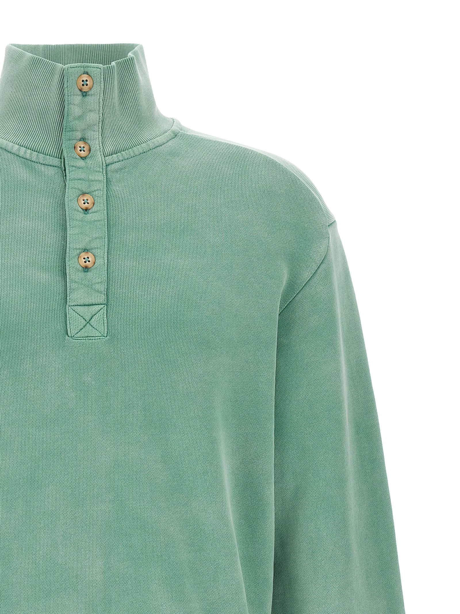 Entire studios Buttoned Turtleneck Sweatshirt