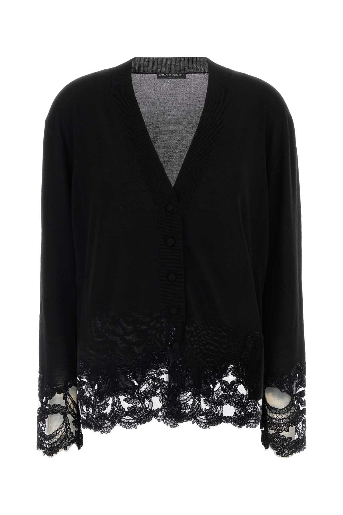 Ermanno Scervino Cardigan Con Pizzo