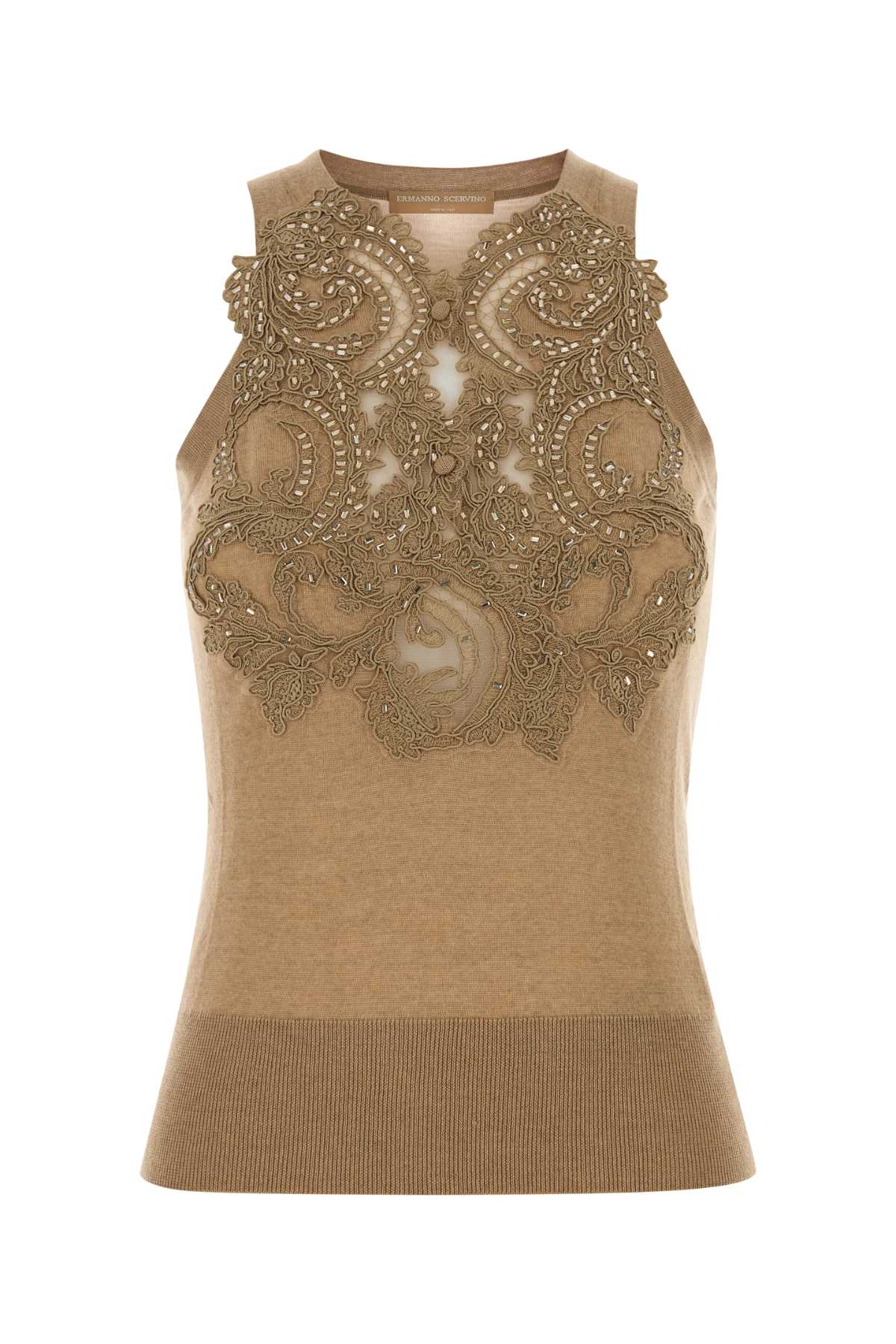 Ermanno Scervino Top Con Pizzo