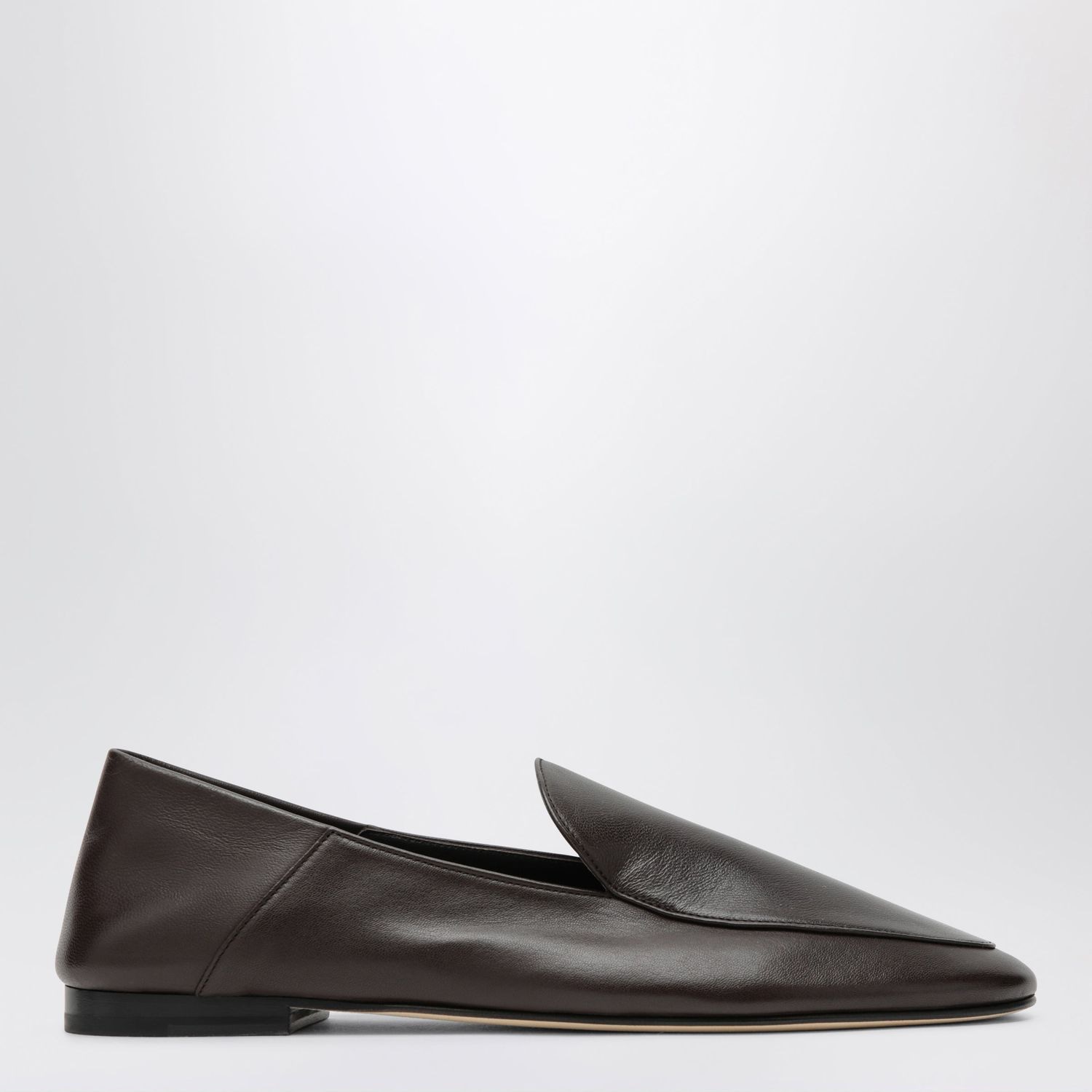Dear Frances Espresso Nappa Leather Gio Slipon Loafer