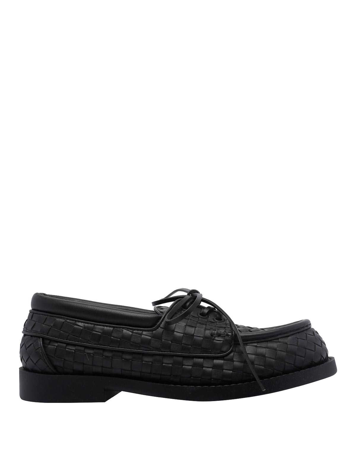 Bottega Veneta Espresso Pier Boat Shoes