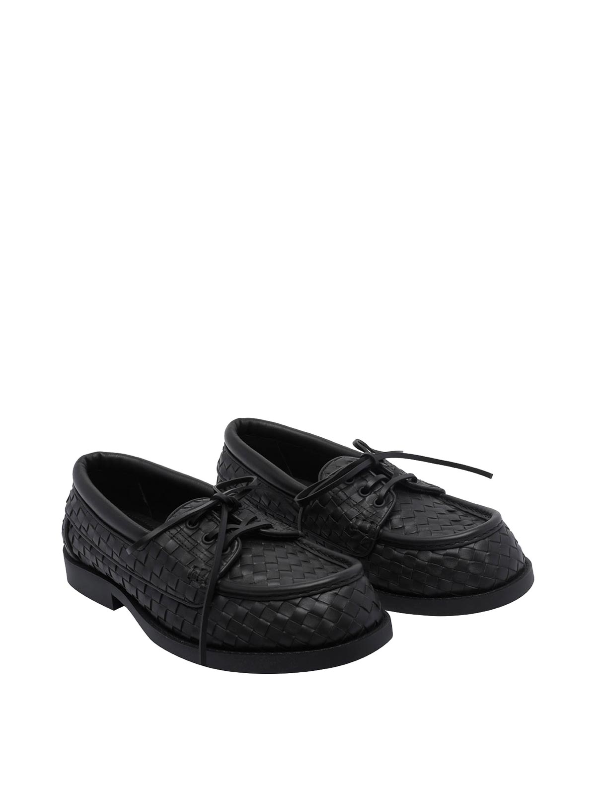 Bottega Veneta Espresso Pier Boat Shoes