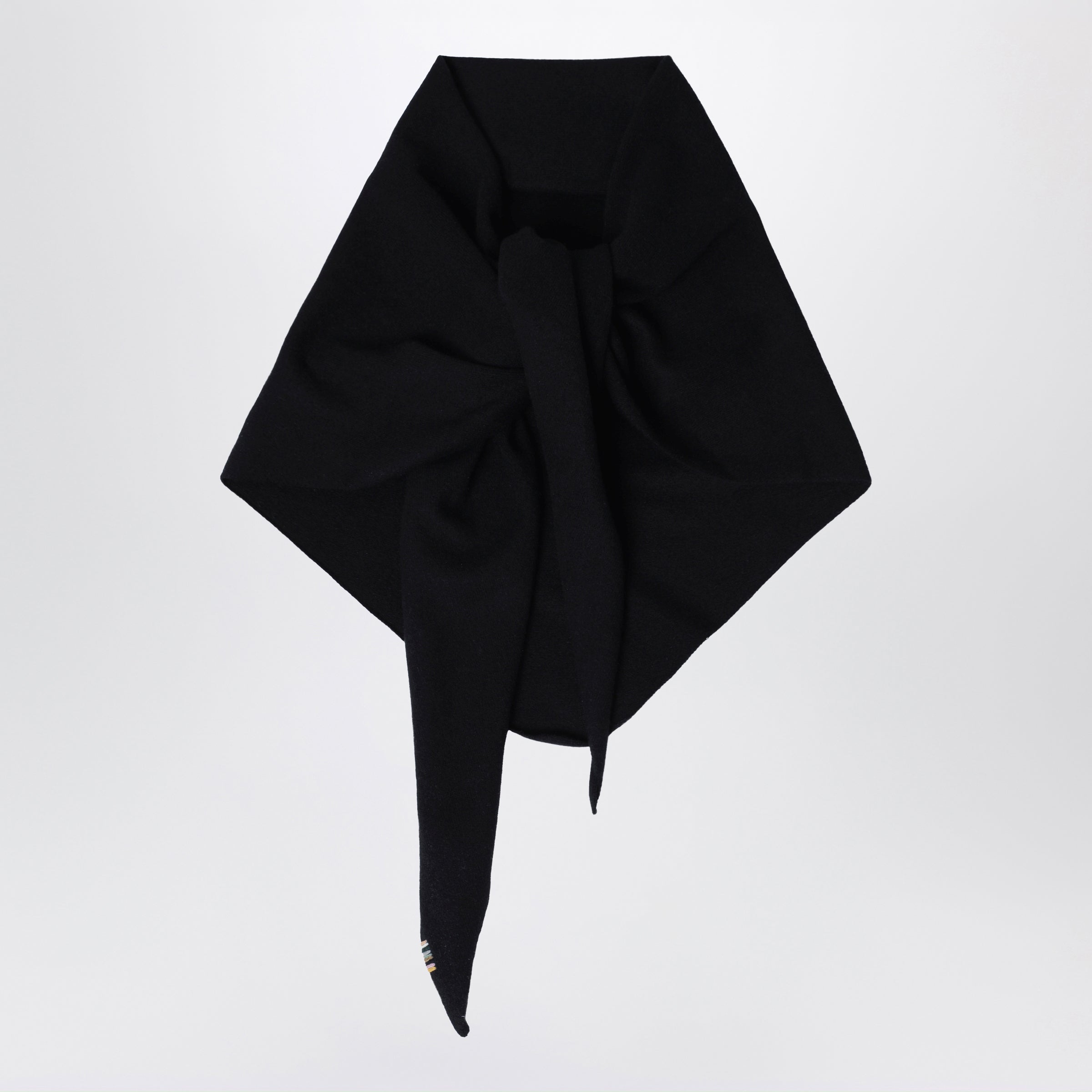 Extreme Cashmere Black Triangular Cashmere Scarf
