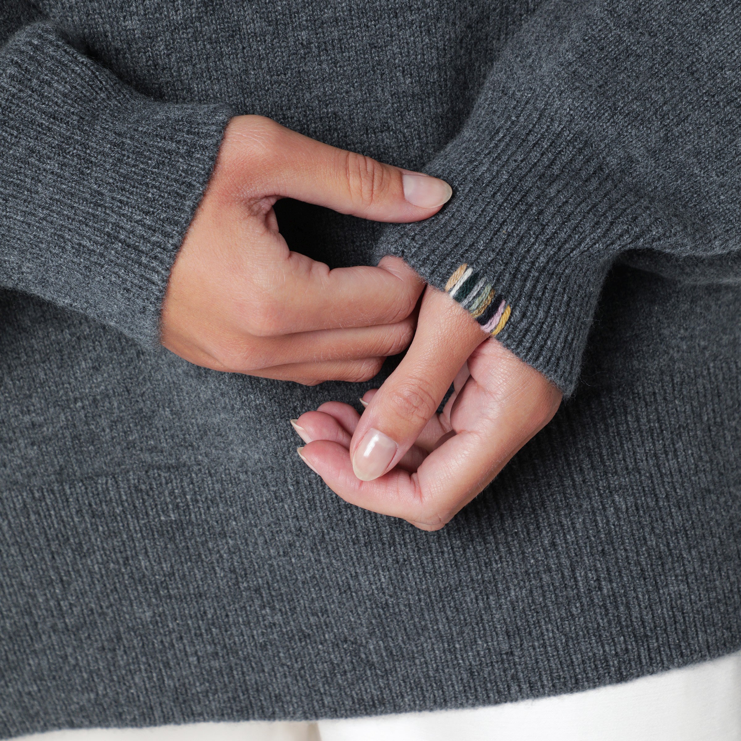 Extreme Cashmere Grey Oversized Cashmere Sweater