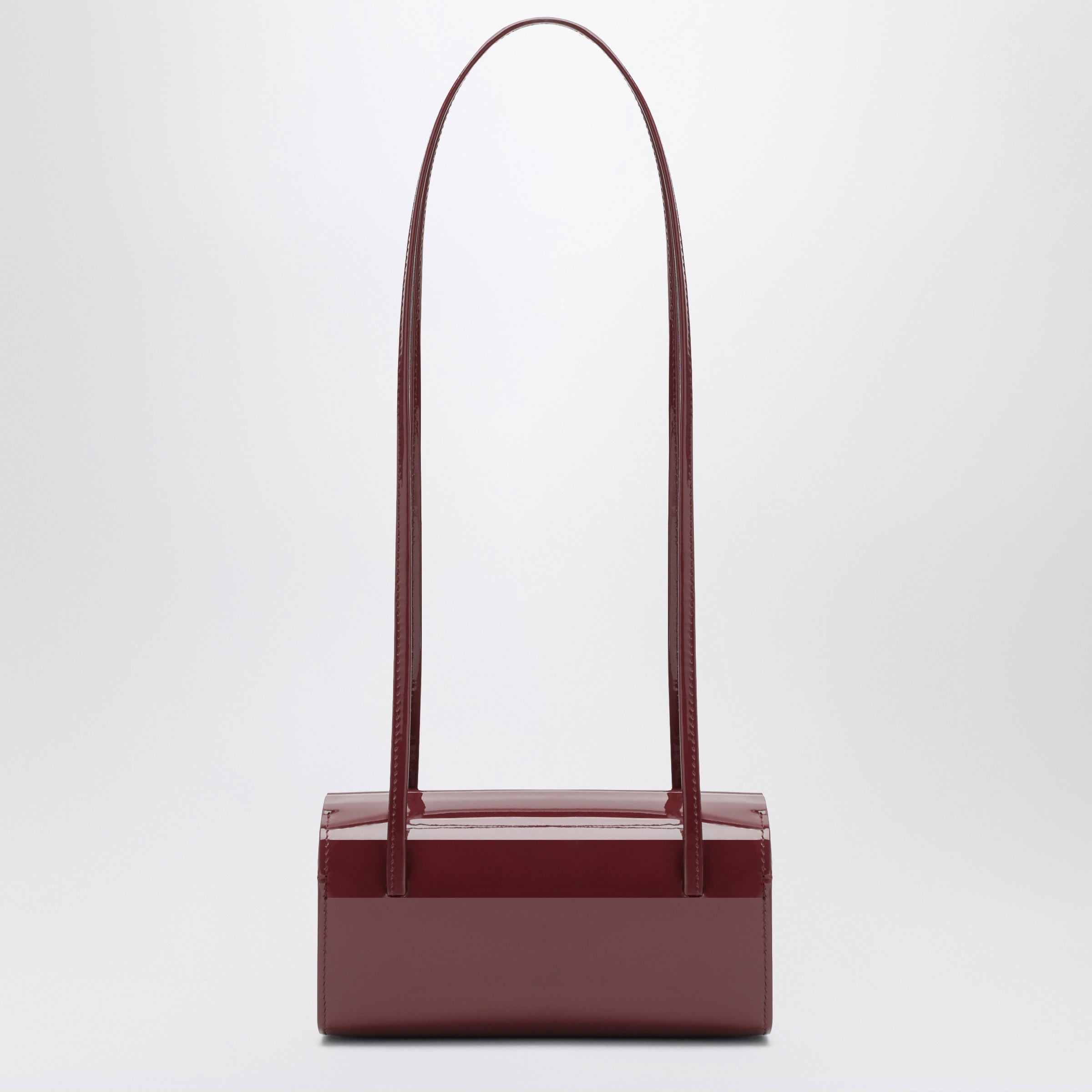 FANE Burgundy Mie Shoulder Bag In Patent Leat