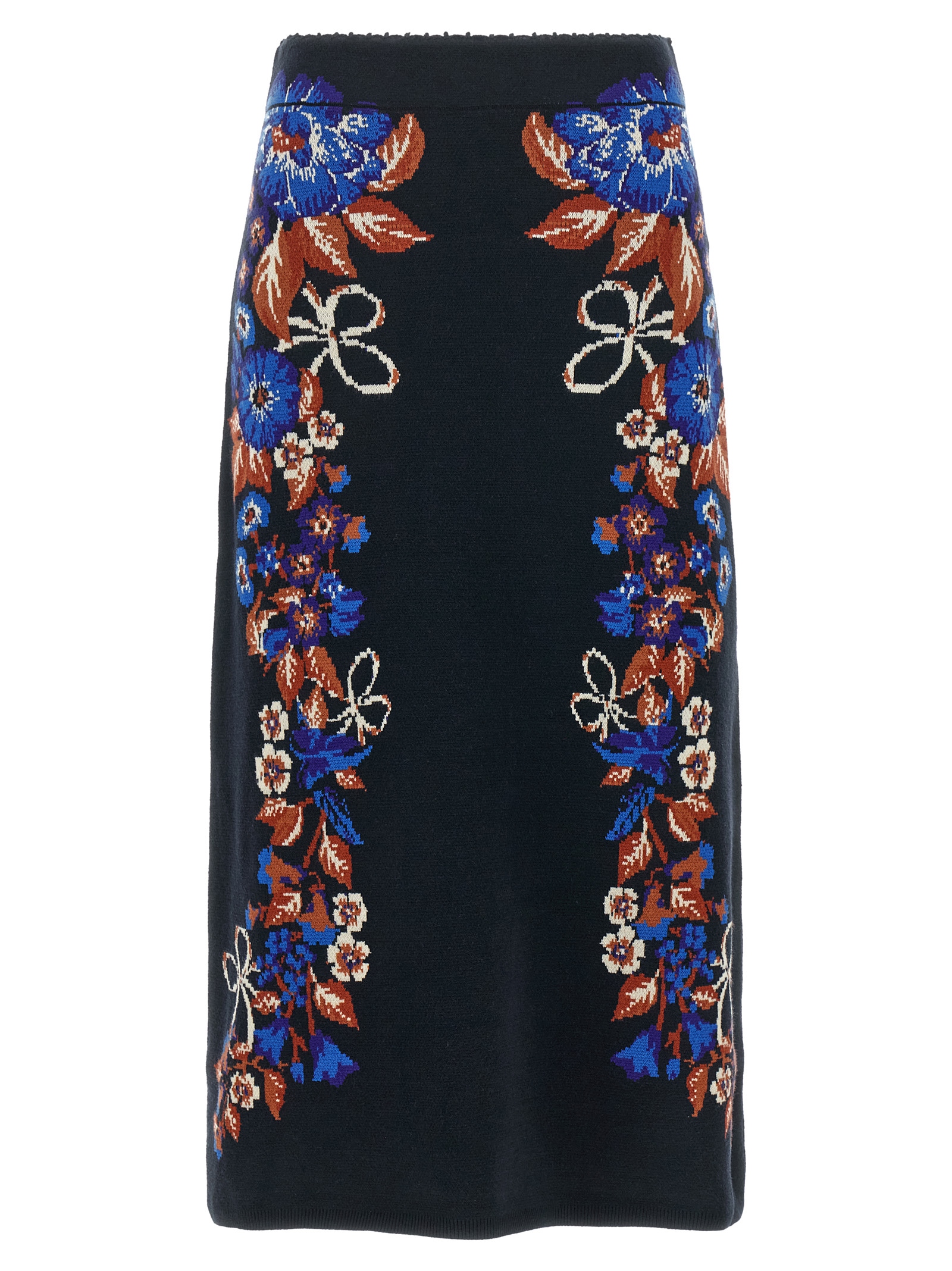 Farm rio 'Bow Garden Knit' Intarsia Skirt