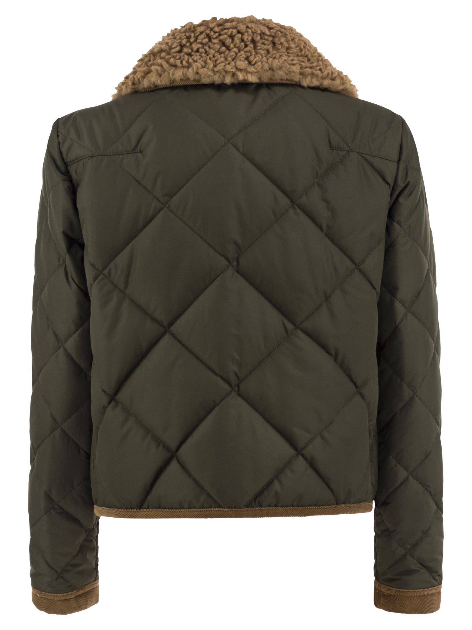Fay Mini 3 Ganci Quilted Jacket With Detacha