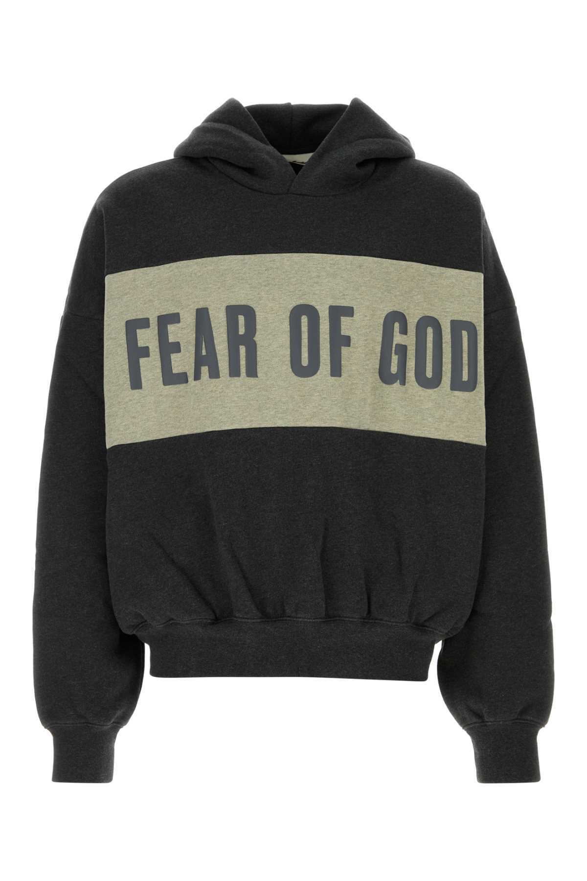 FEAR of GOD Essential Cropped Relaxed Panelled Hoodie