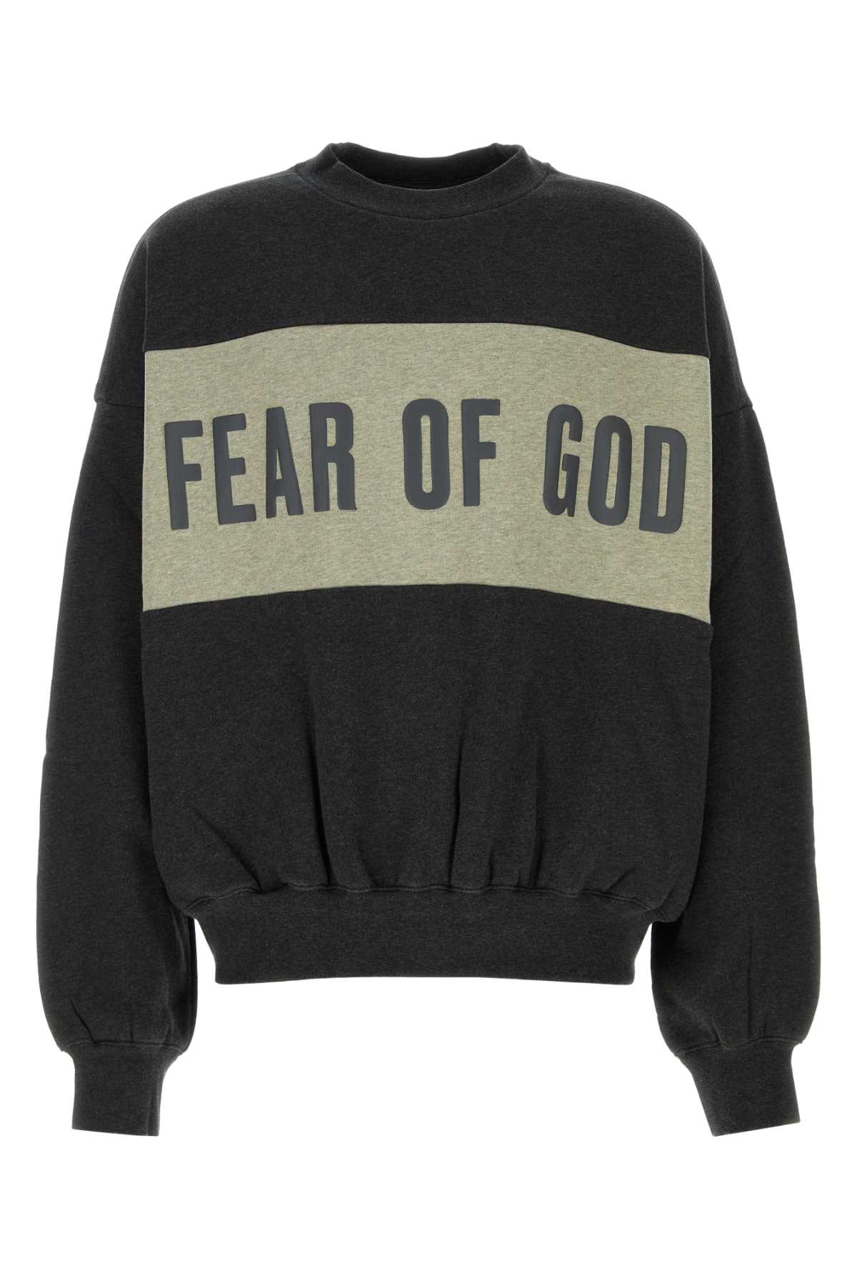 FEAR of GOD Essential Cropped Relaxed Panelled Sweatshirt