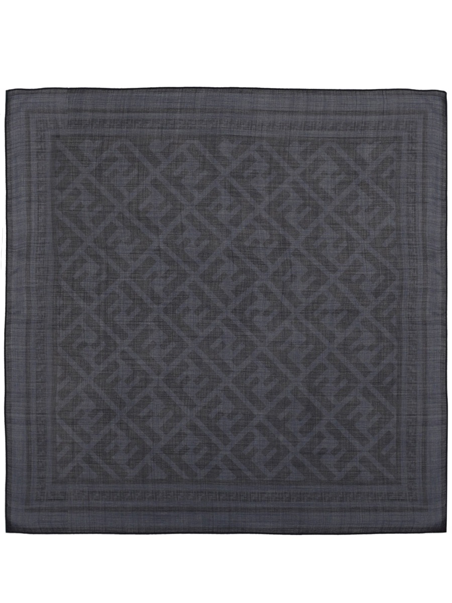 Fendi Bandana In Seta E Lana Con Motivo "Ff"