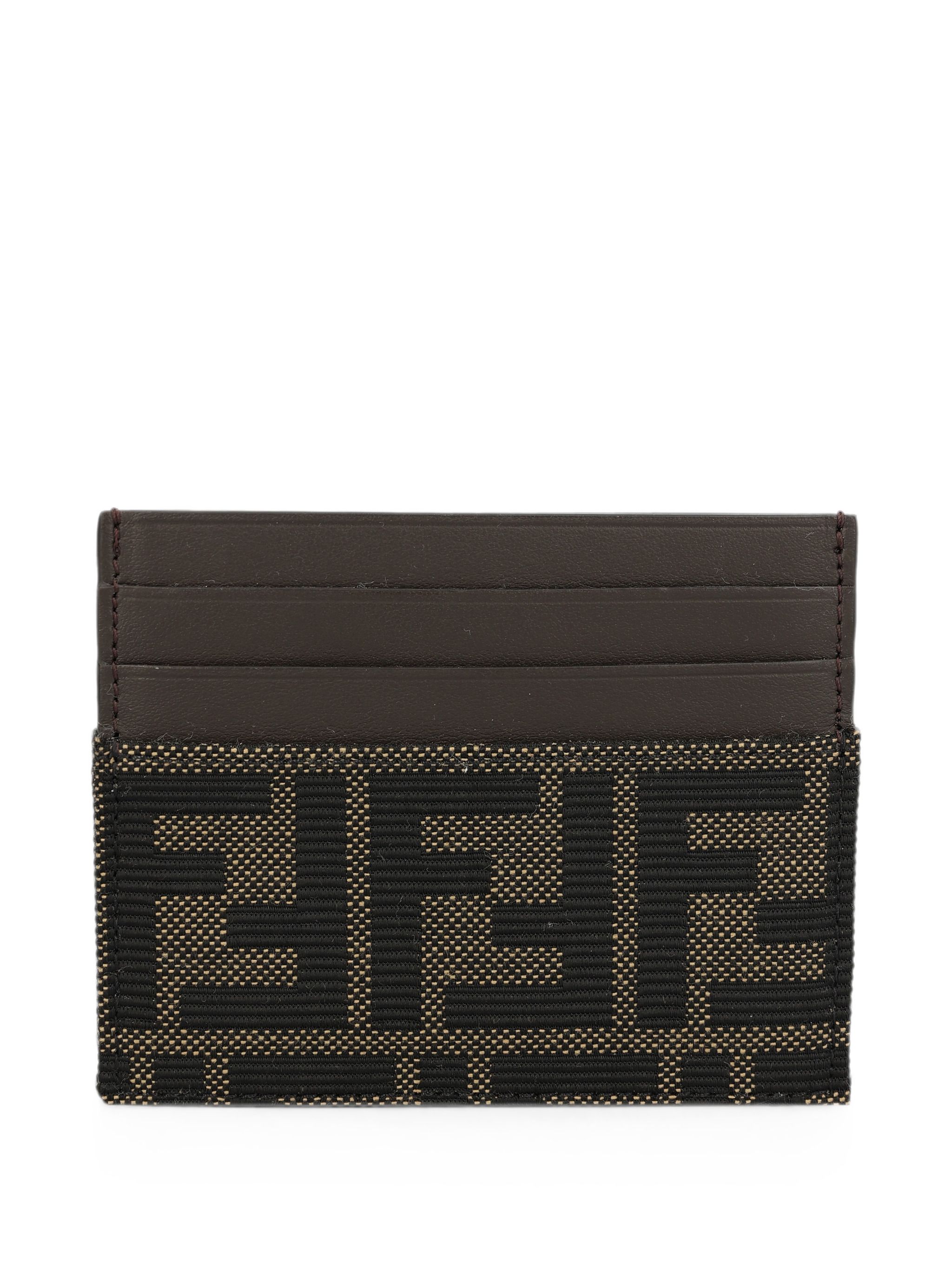 Fendi Black Polyester Leather Wallet