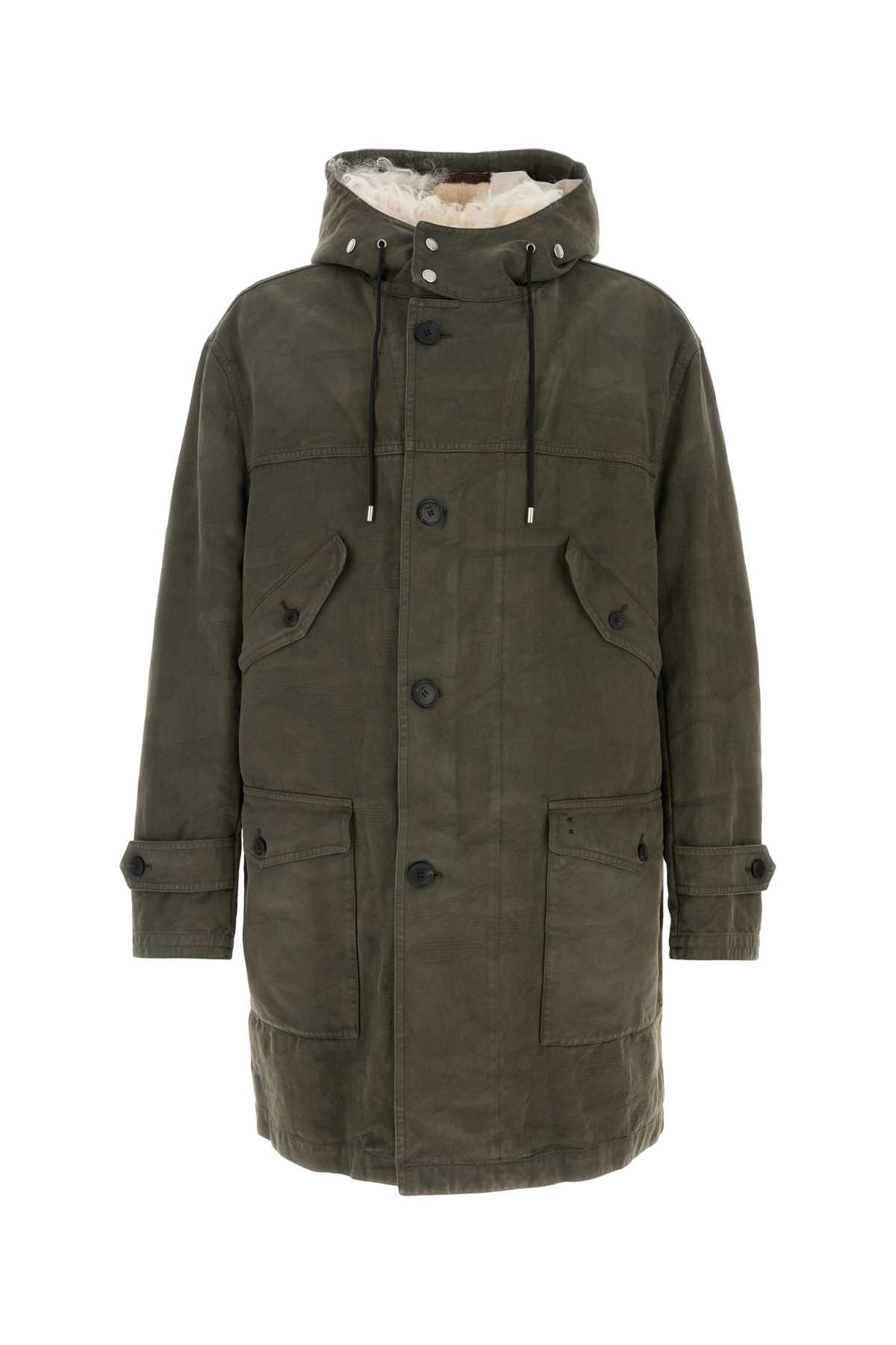 Fendi Coat Cotton Patchwo