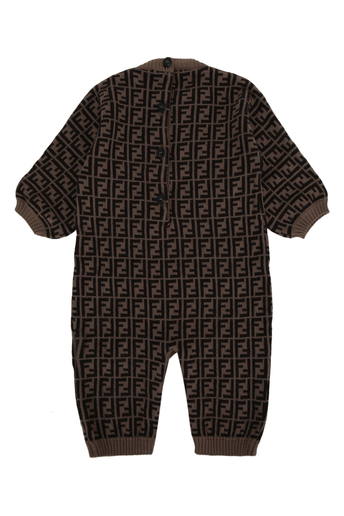 Fendi Kids Bunx Suit Cotton And Cashmere