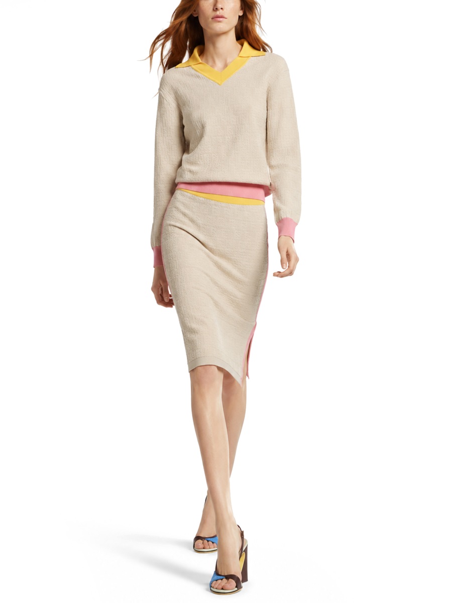 Fendi Maglia In Cotone E Seta