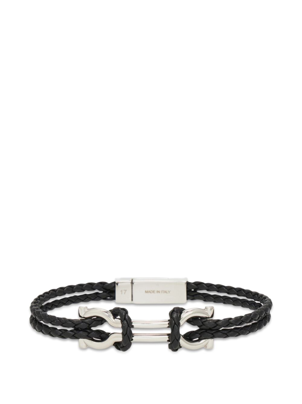 Ferragamo Mens Black Bracelet