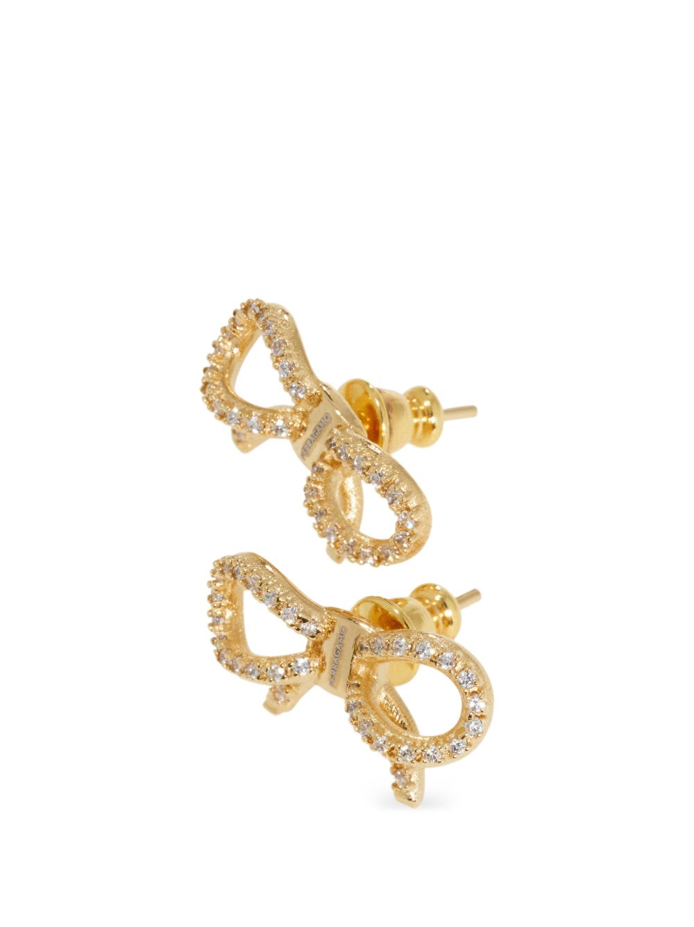 Ferragamo Womens Gold Crystal Jewelry