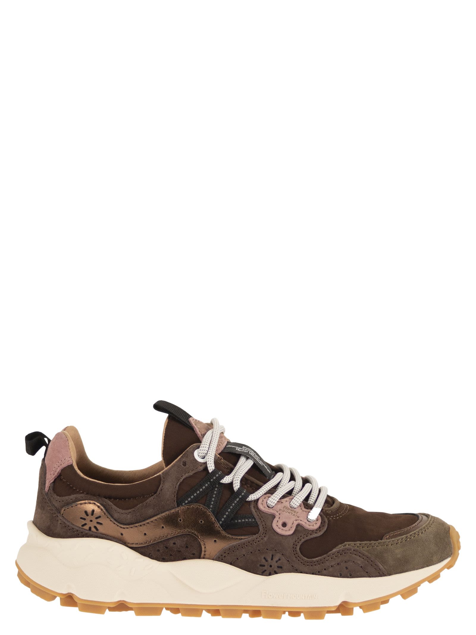 Flower Mountain Yamano 3 - Sneakers In Suede And Technic