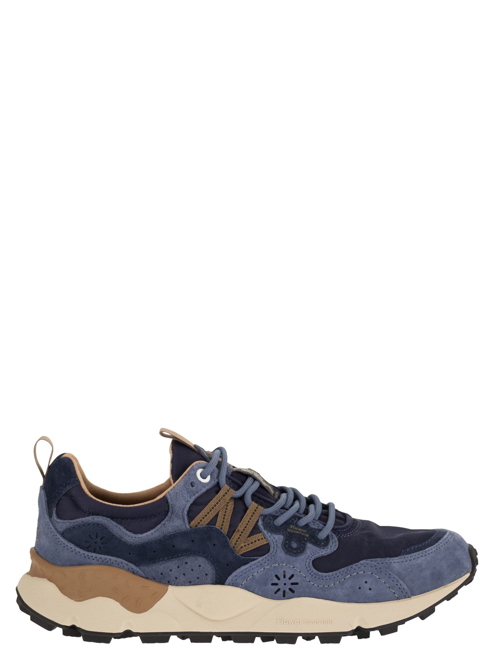 Flower Mountain Yamano 3 - Sneakers In Suede And Technic