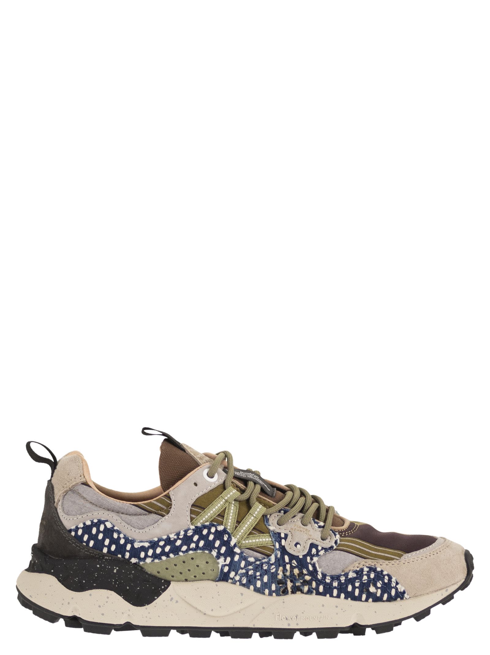 Flower Mountain Yamano 3 - Sneakers In Suede And Technic