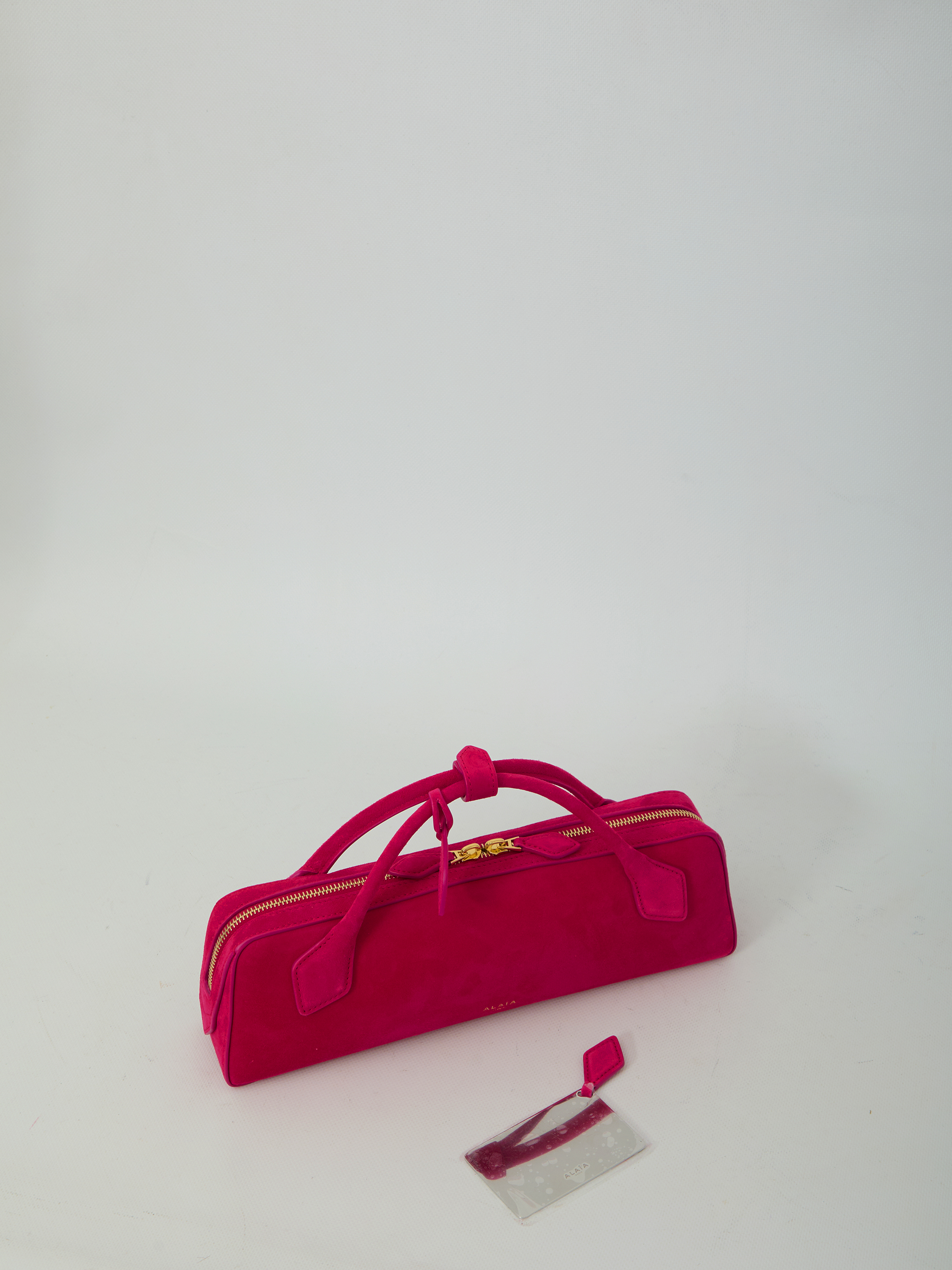 Alaïa Alaia Fluo Pink Suede Teckel Handbag