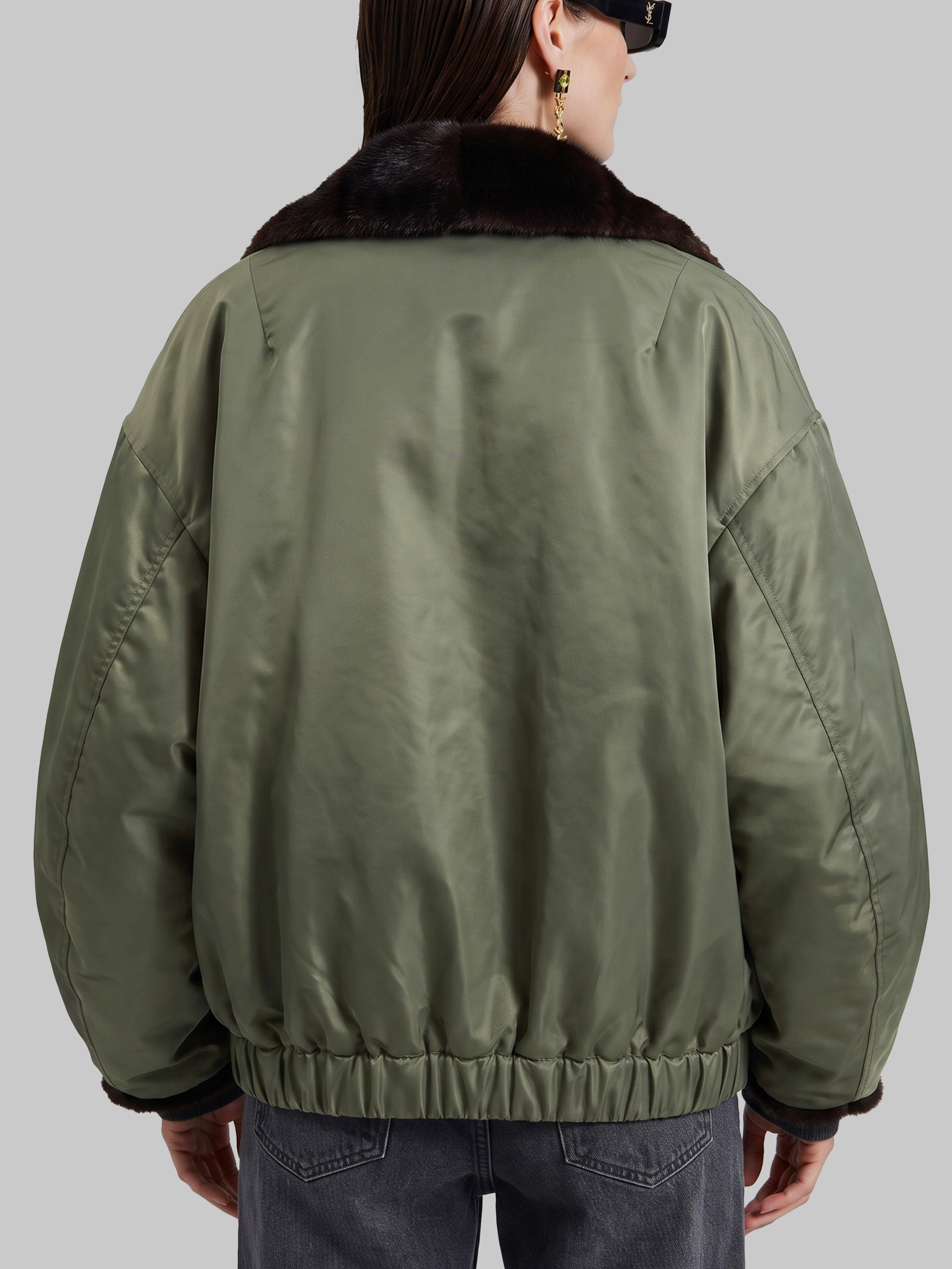The Frankie Shop Frankie Shop Brown Green Polyester Coat