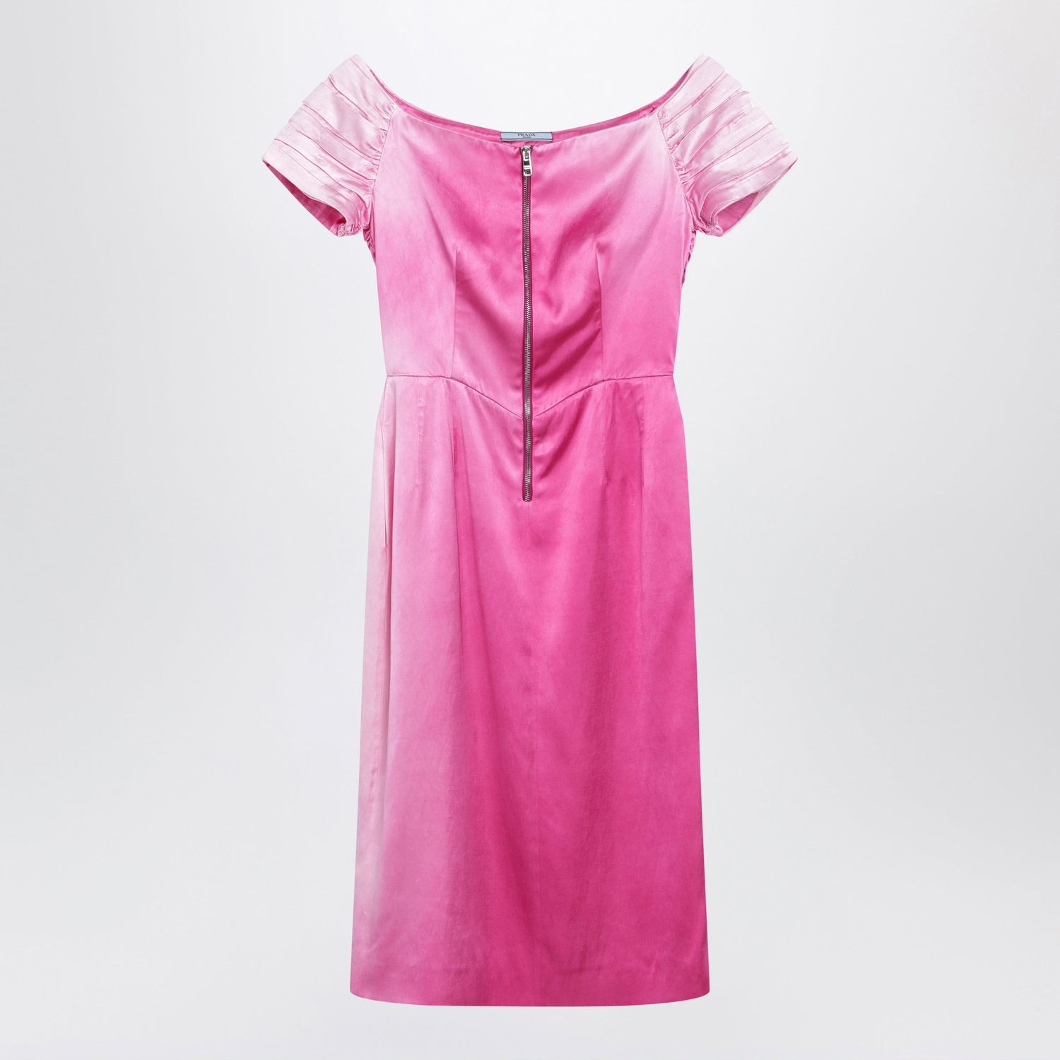 Prada Fuchsia Washed Duchesse Dress