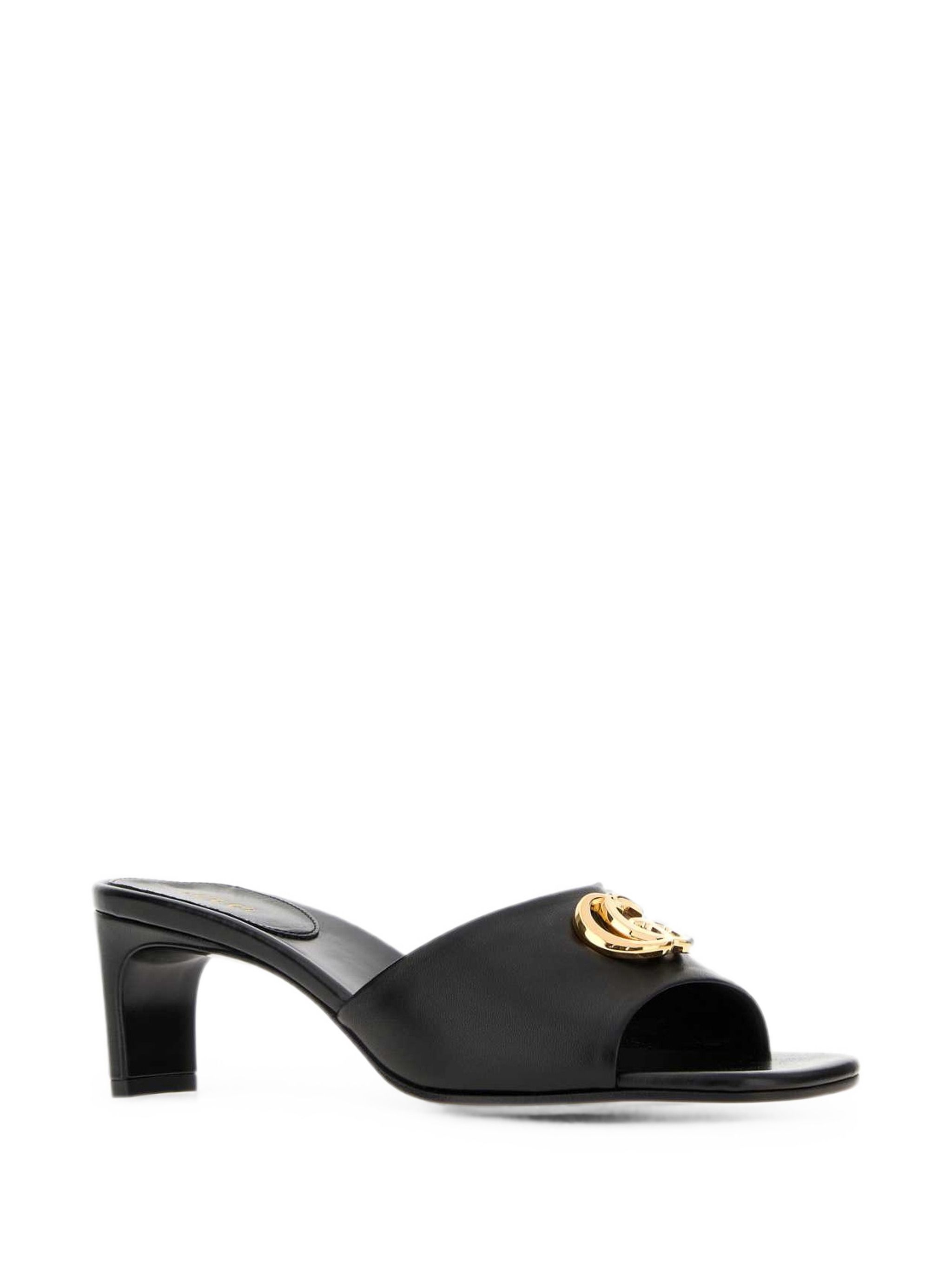 Gucci Gg Marmont Leather Mules