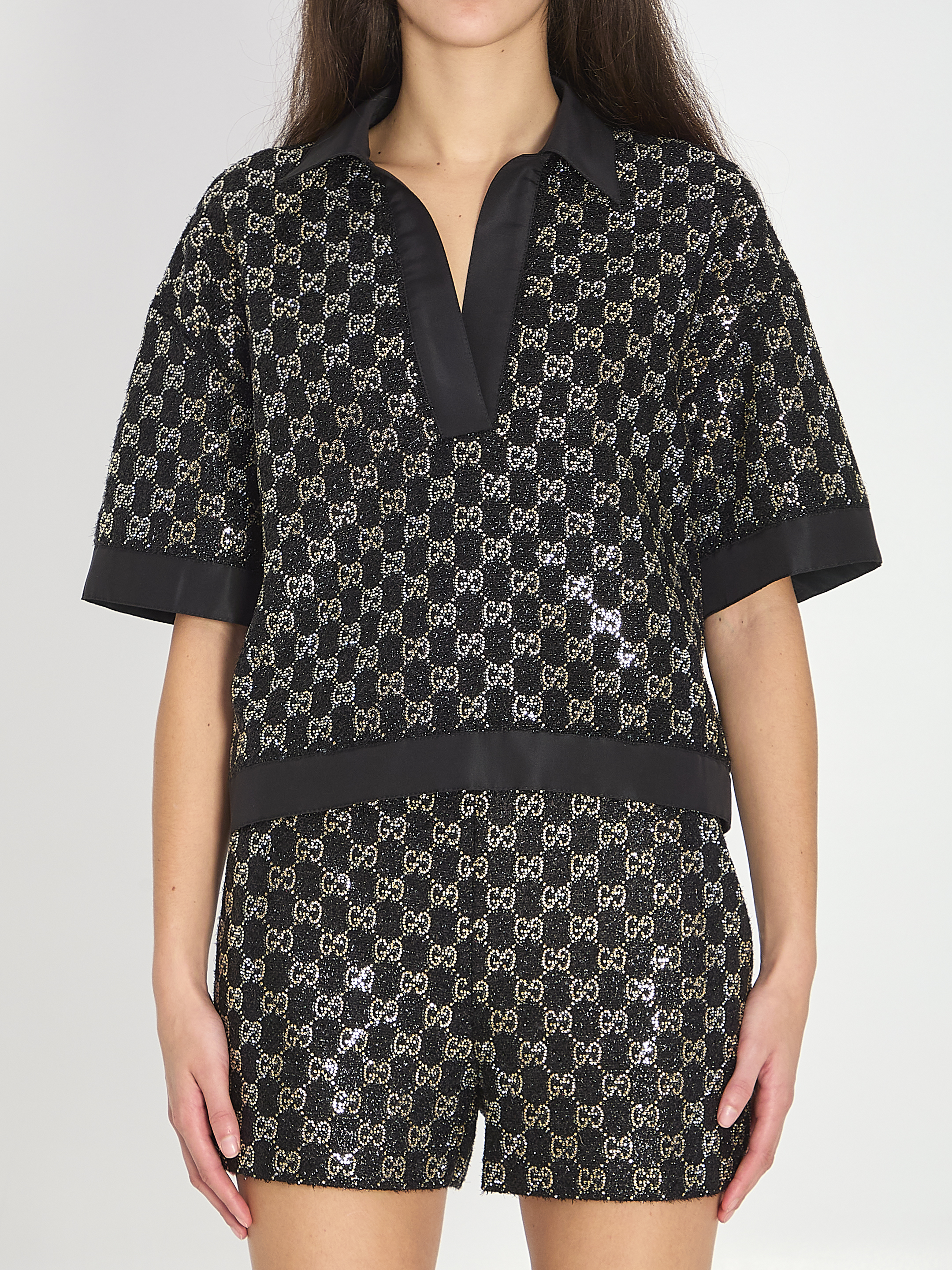 Gucci Gg Top With Crystals