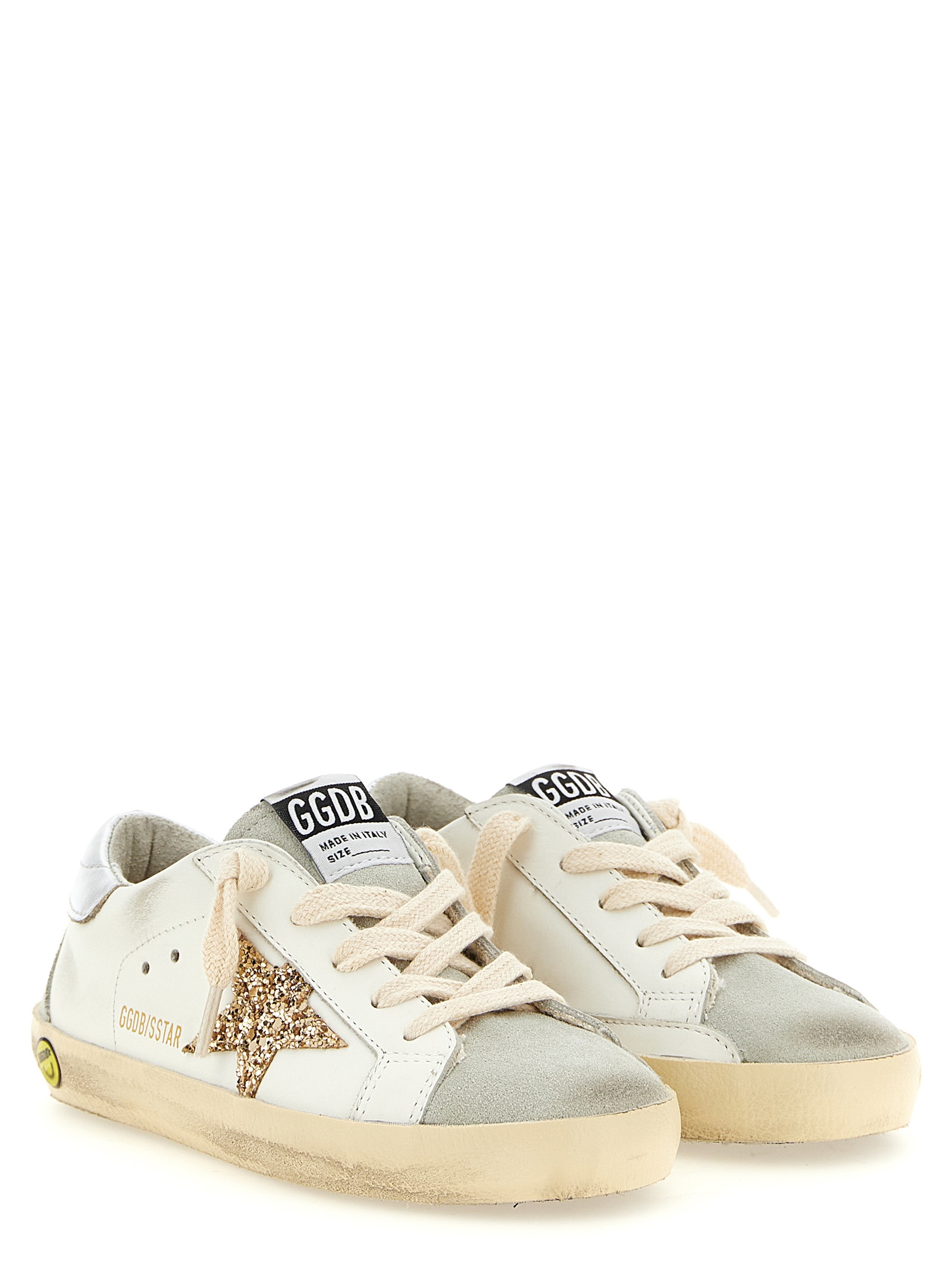 Golden Goose 'Super-Star' Sneakers With Glitter Detai