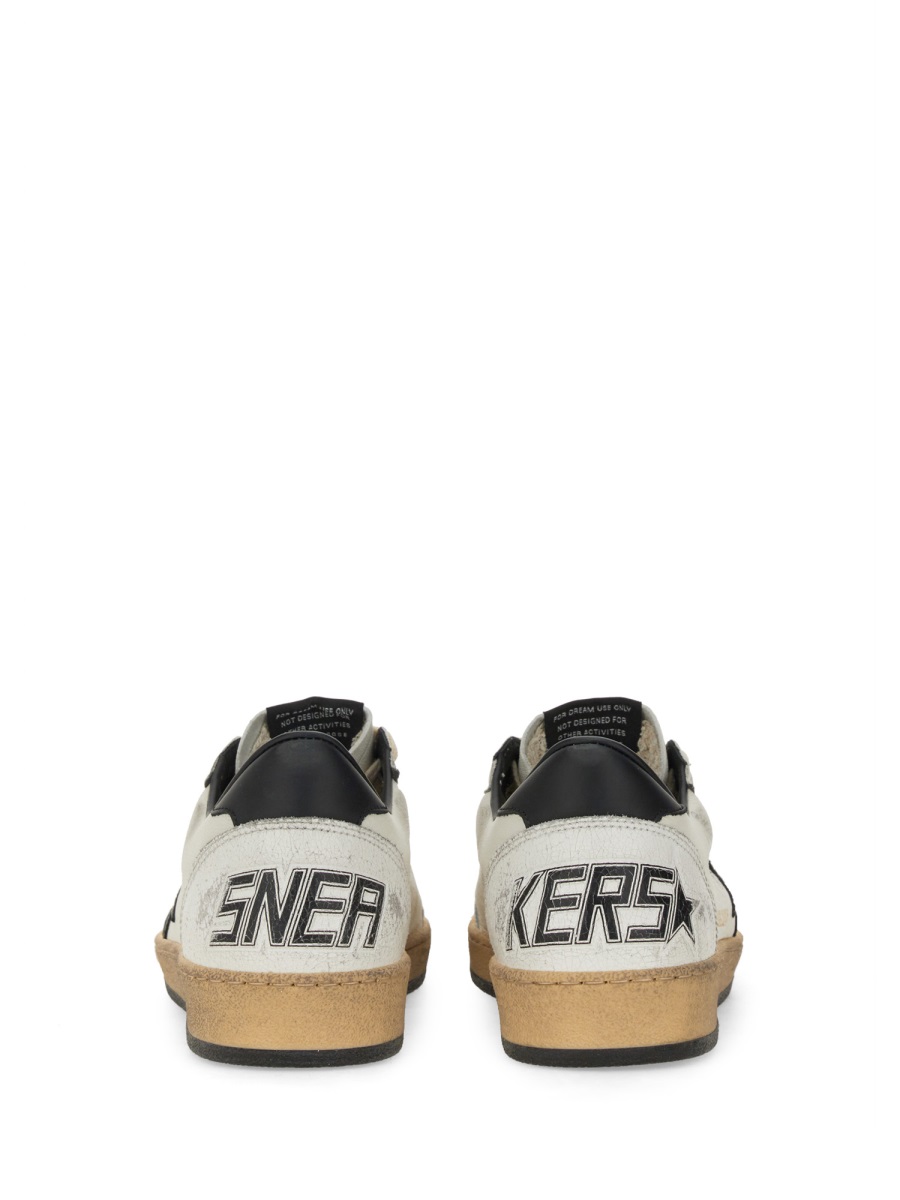 Golden Goose White Black Leather Rubber Shoes