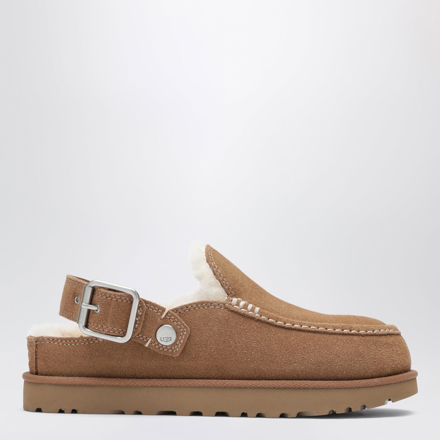 Ugg Goldenstar Evelina Chestnut Suede Sabot