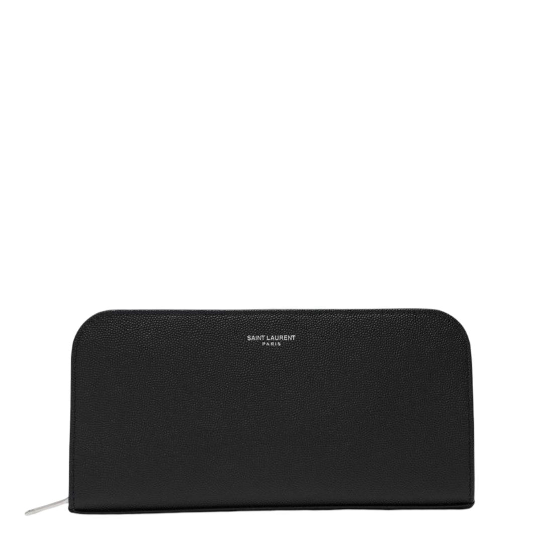 Saint Laurent Grain De Poudre Leather Wallet