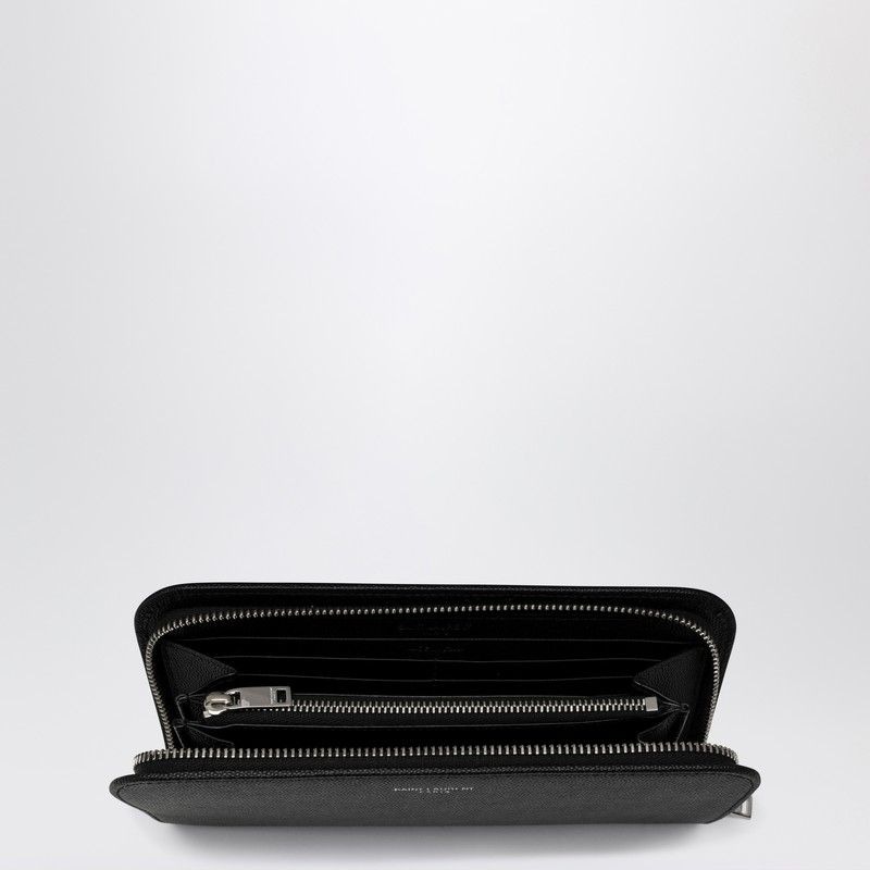 Saint Laurent Grain De Poudre Leather Wallet