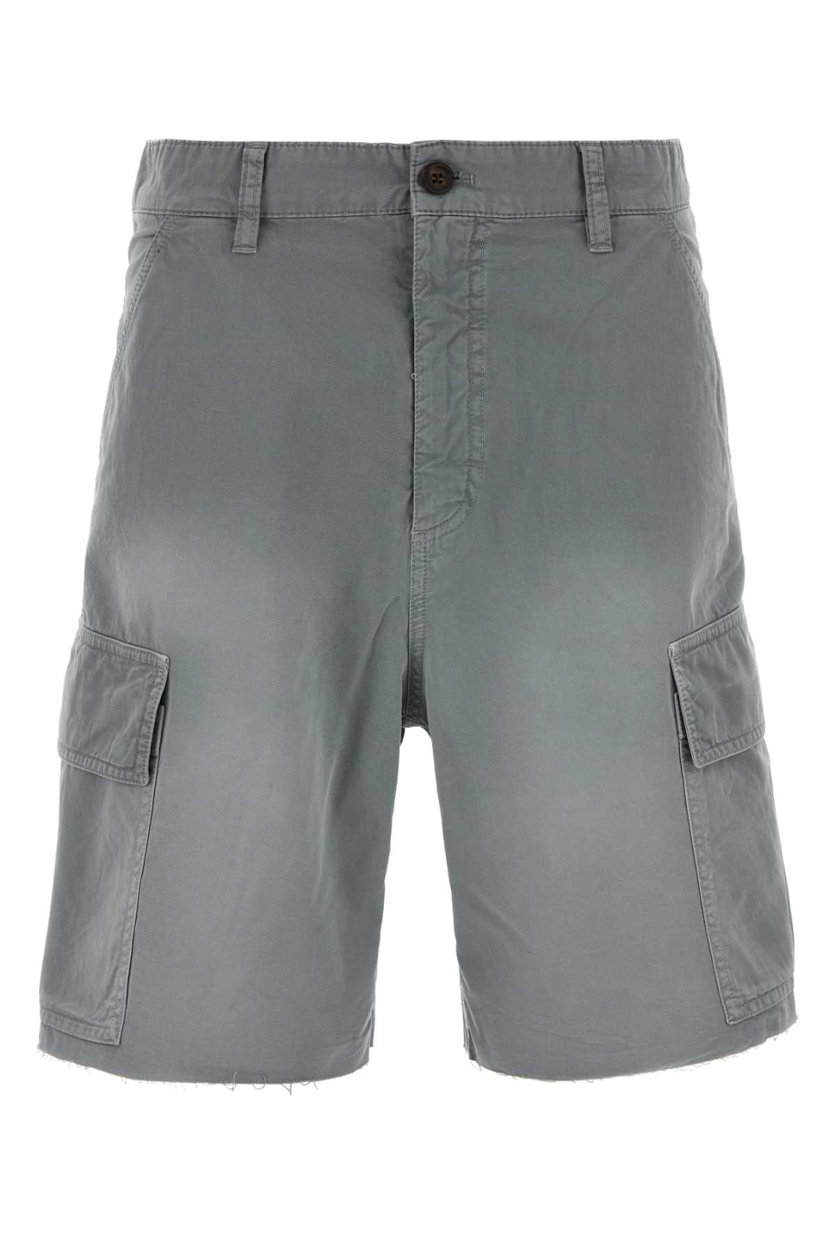 Miu Miu Grey Twill Bermuda Shorts