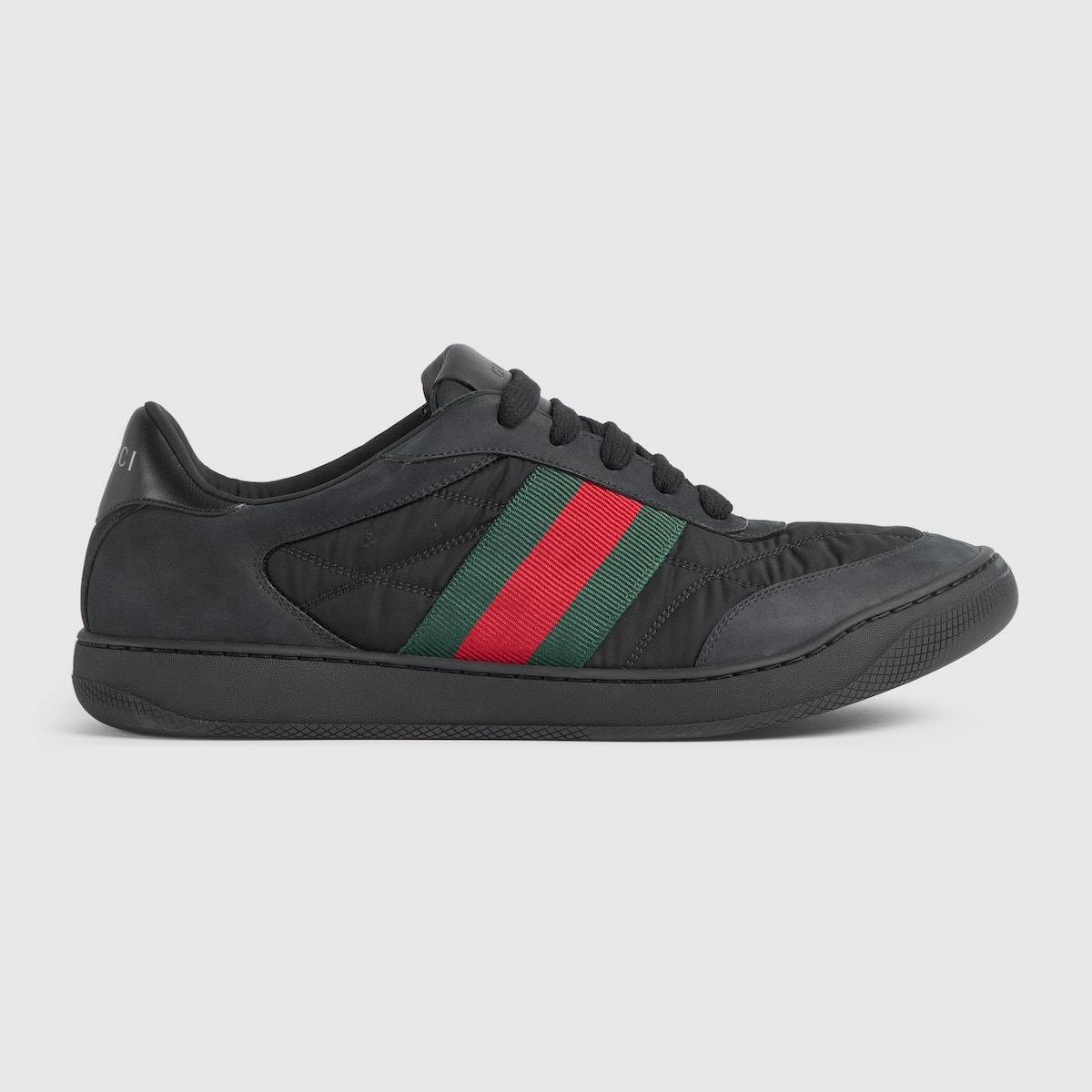 Gucci Basket Slide Flat Shoe Black