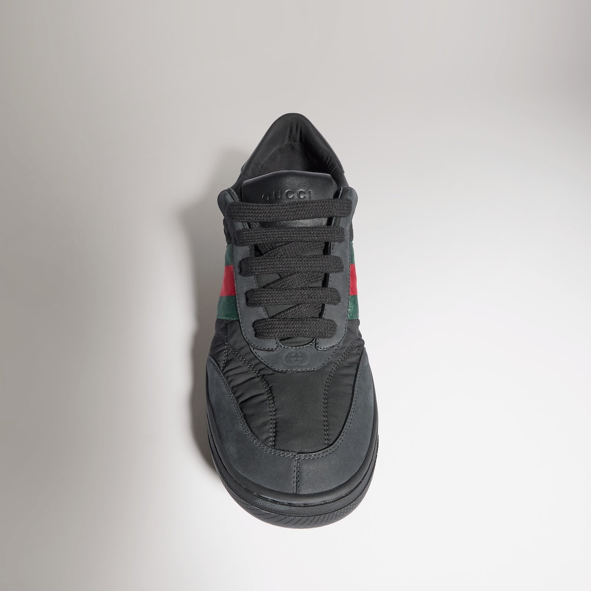 Gucci Basket Slide Flat Shoe Black