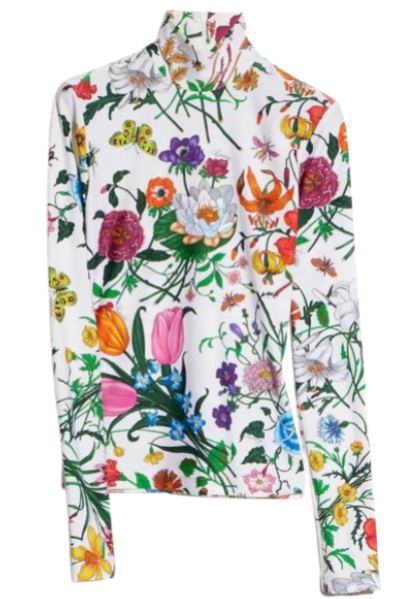 Gucci Gg Monogram Knit Top Multicolor