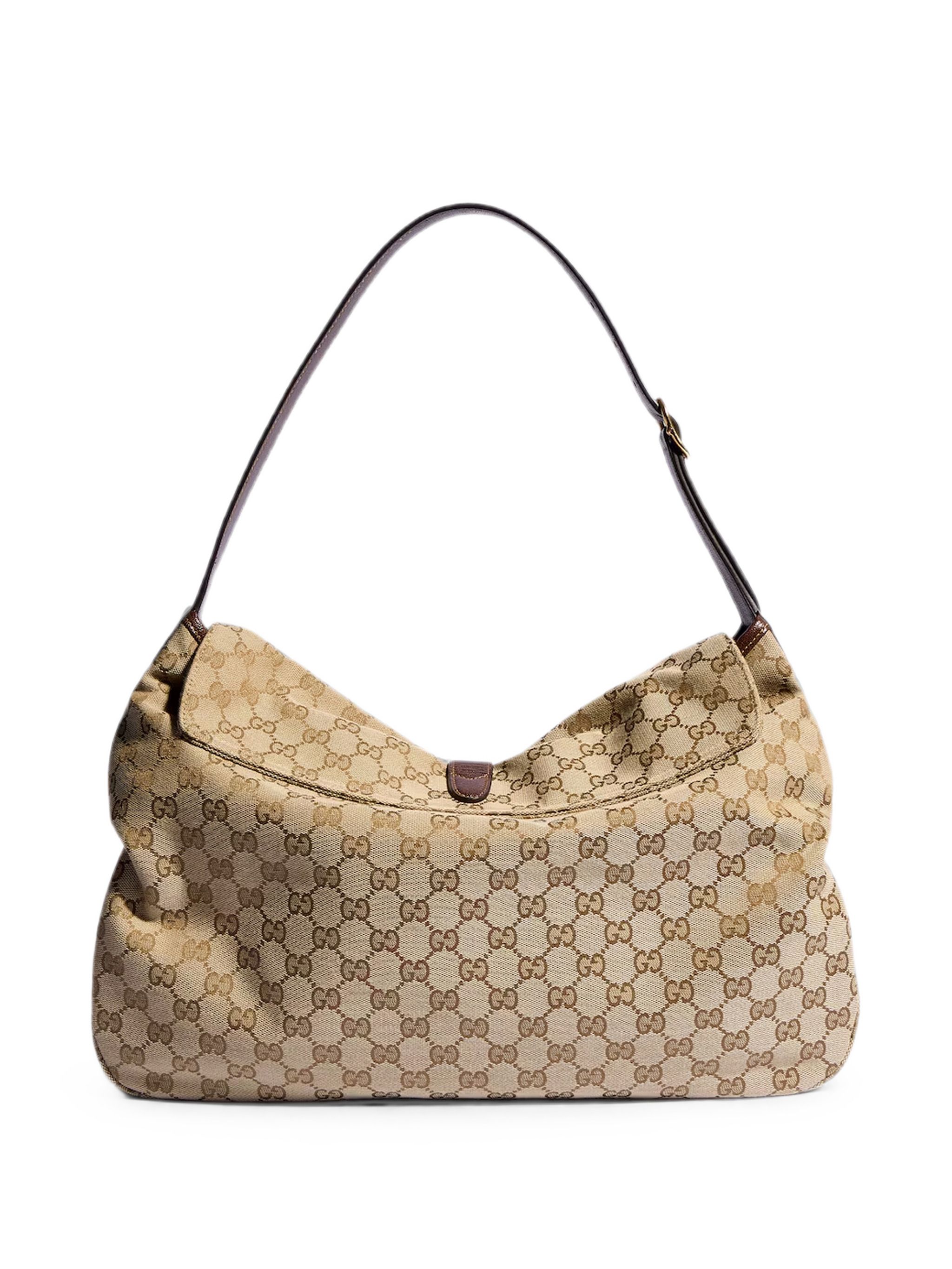 Gucci Jackie Flap Large Crossbody Sand