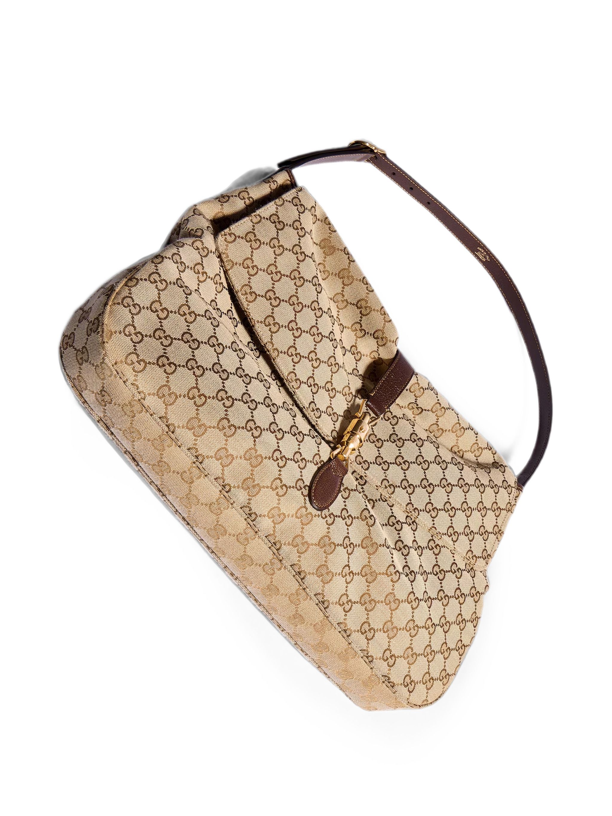 Gucci Jackie Flap Large Crossbody Sand