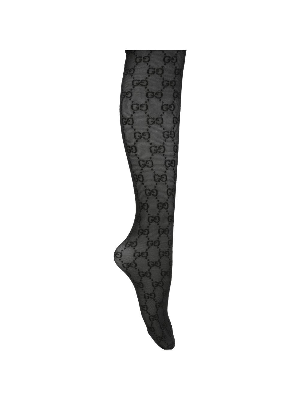 Gucci Lace Detail Leather Brief Black