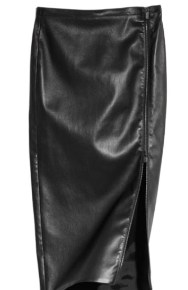 Gucci Leather Mini Skirt Studded Black