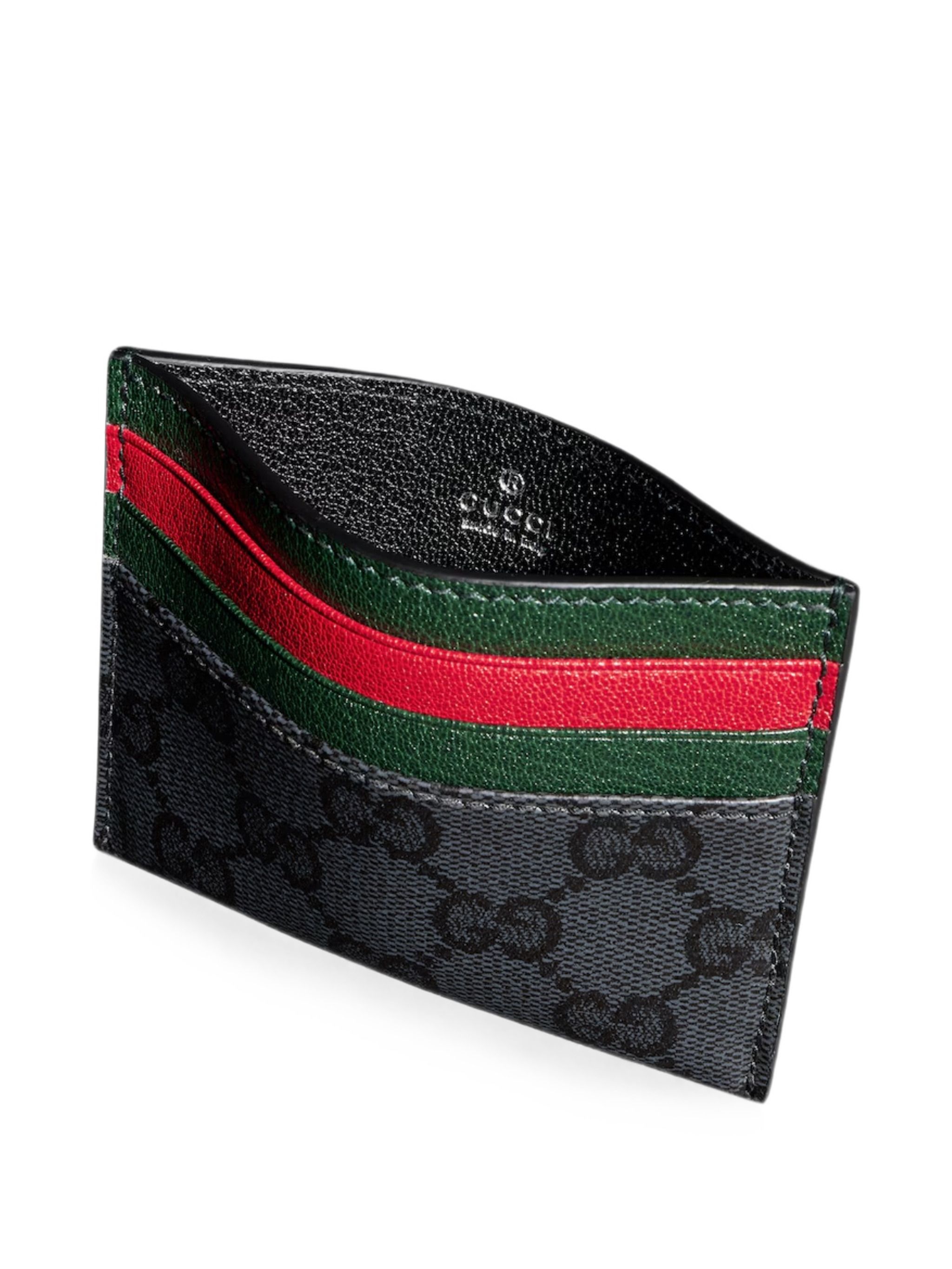 Gucci Primavera Leather Card Holder Black