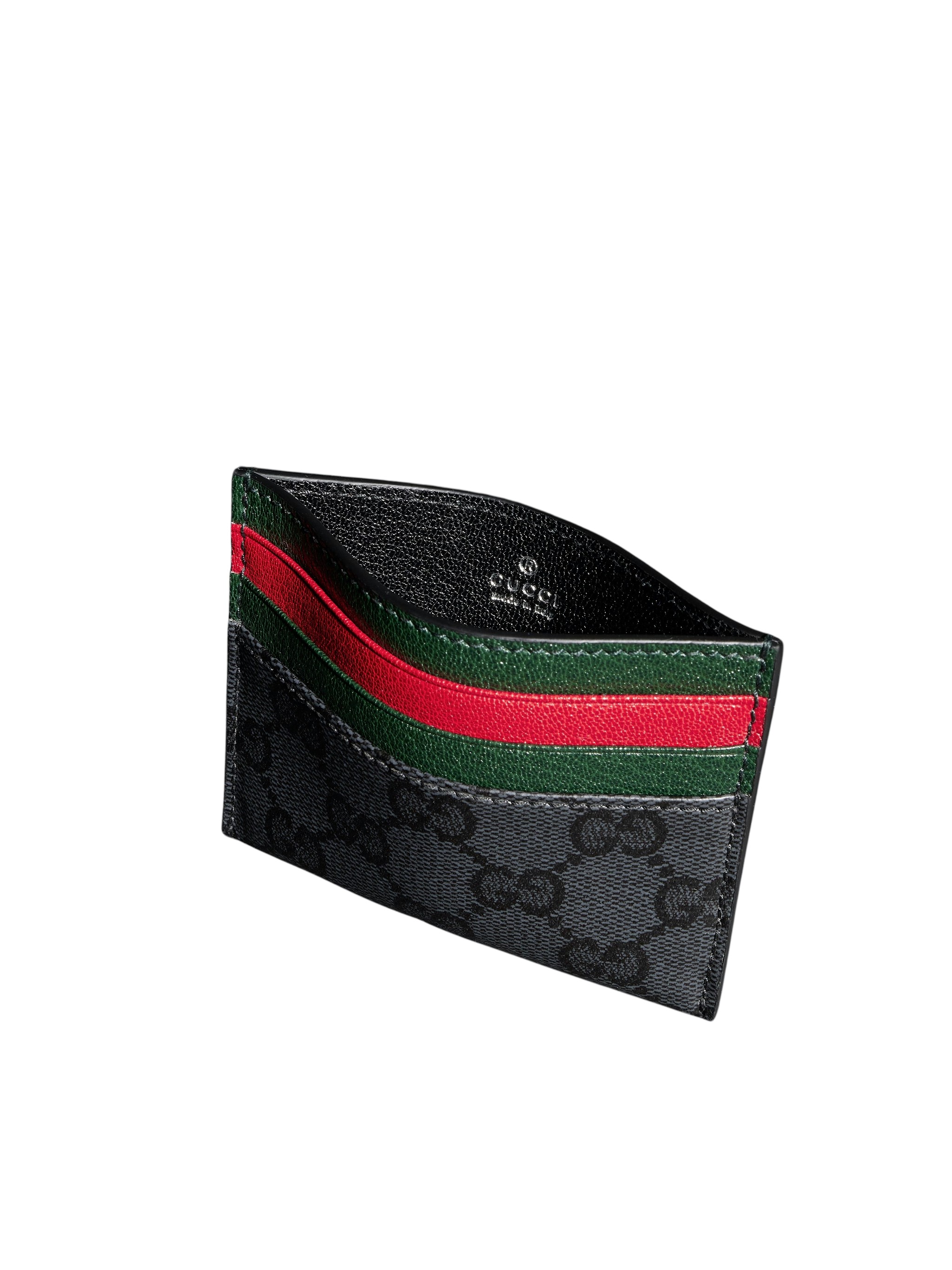 Gucci Primavera Leather Card Holder Black