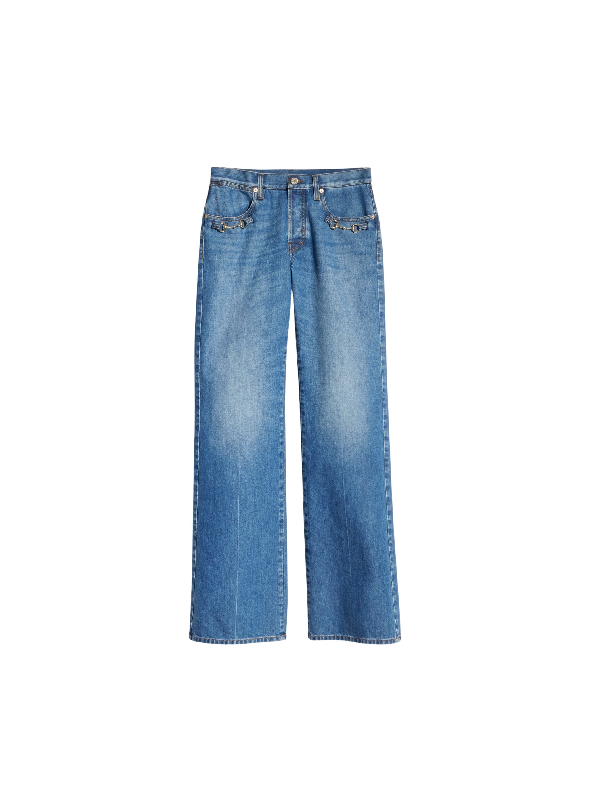 Gucci Womens Navy Blue Straight Jeans