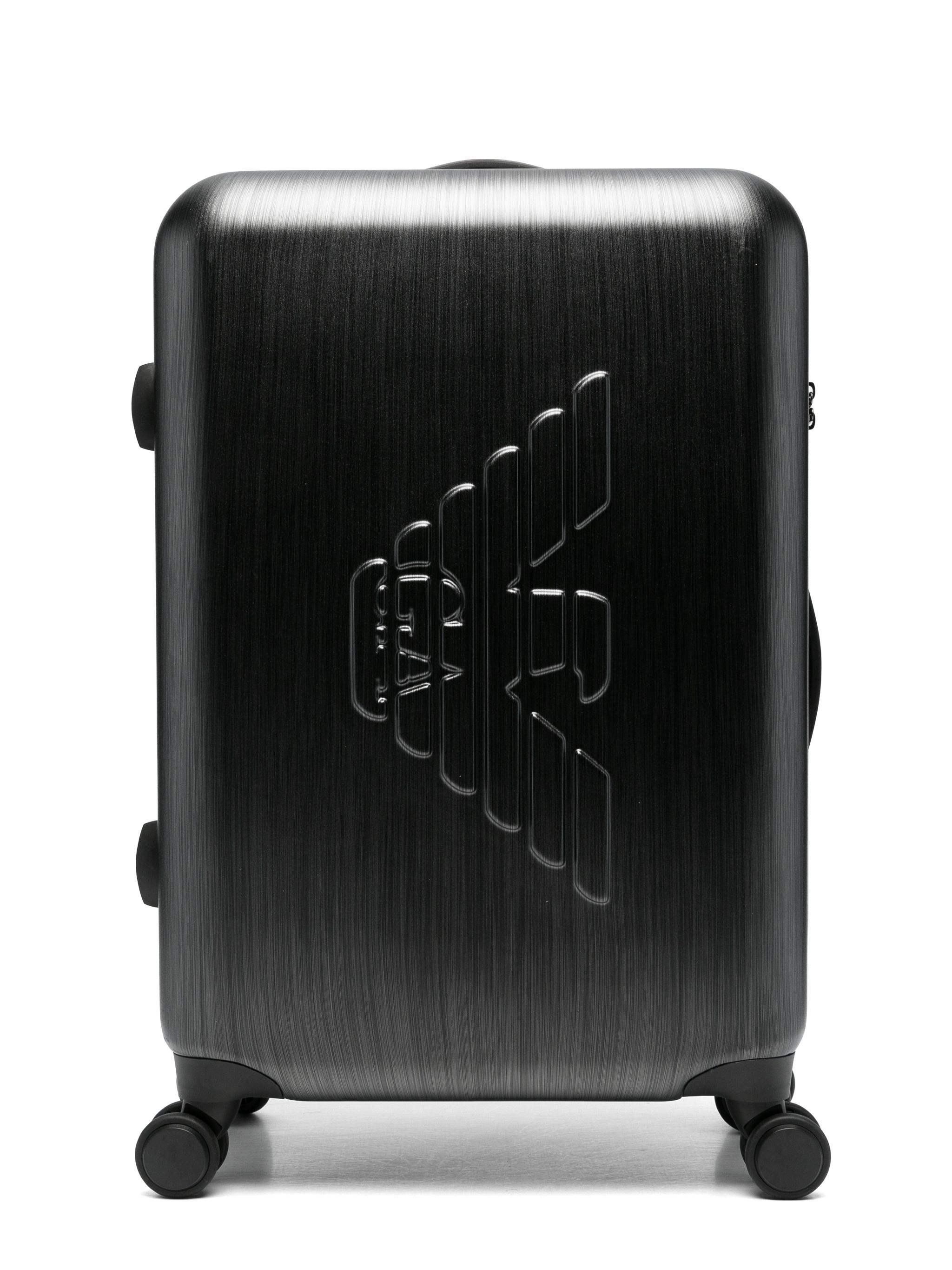 Emporio Armani Gunmetal Abs Trolley