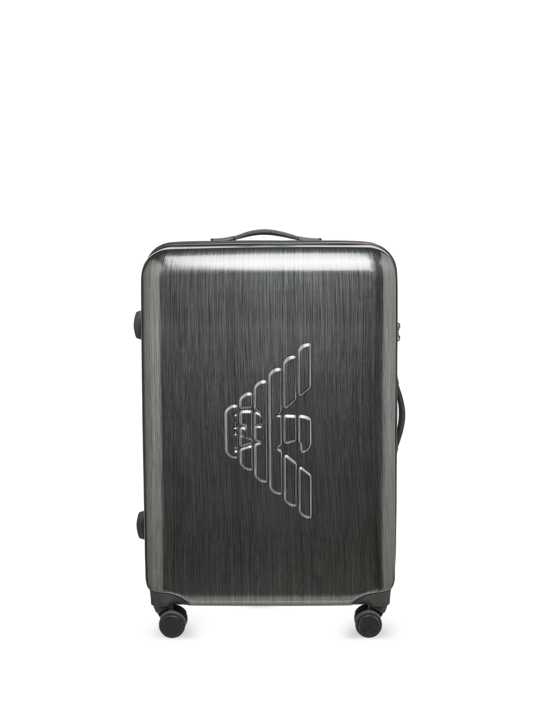 Emporio Armani Gunmetal Abs Trolley