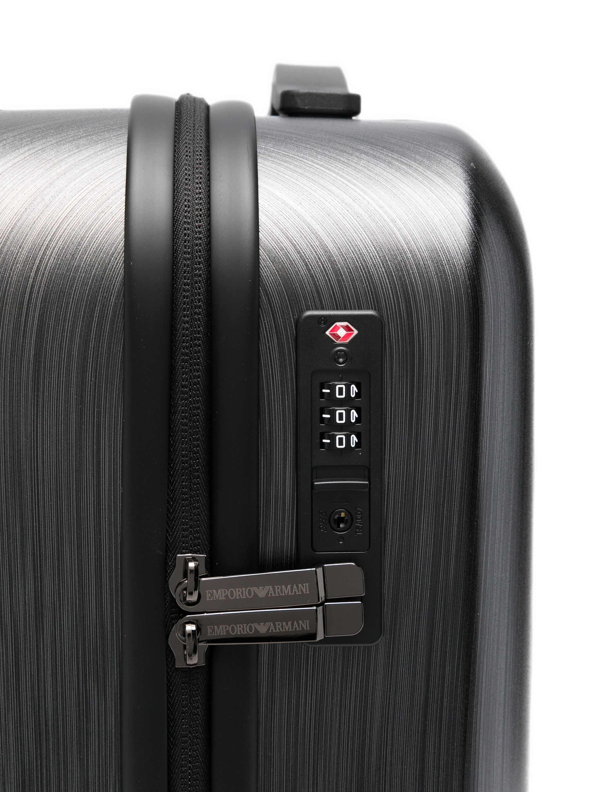 Emporio Armani Gunmetal Abs Trolley