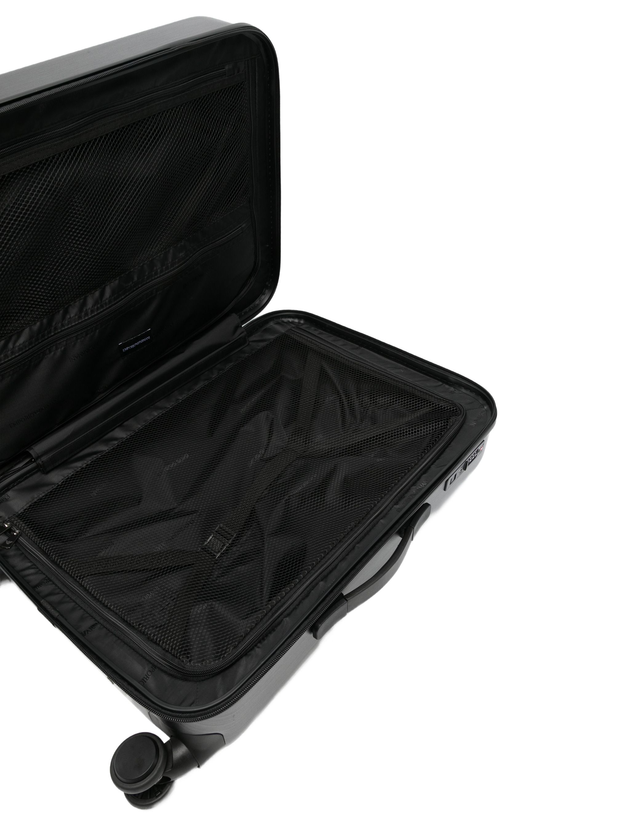 Emporio Armani Gunmetal Abs Trolley