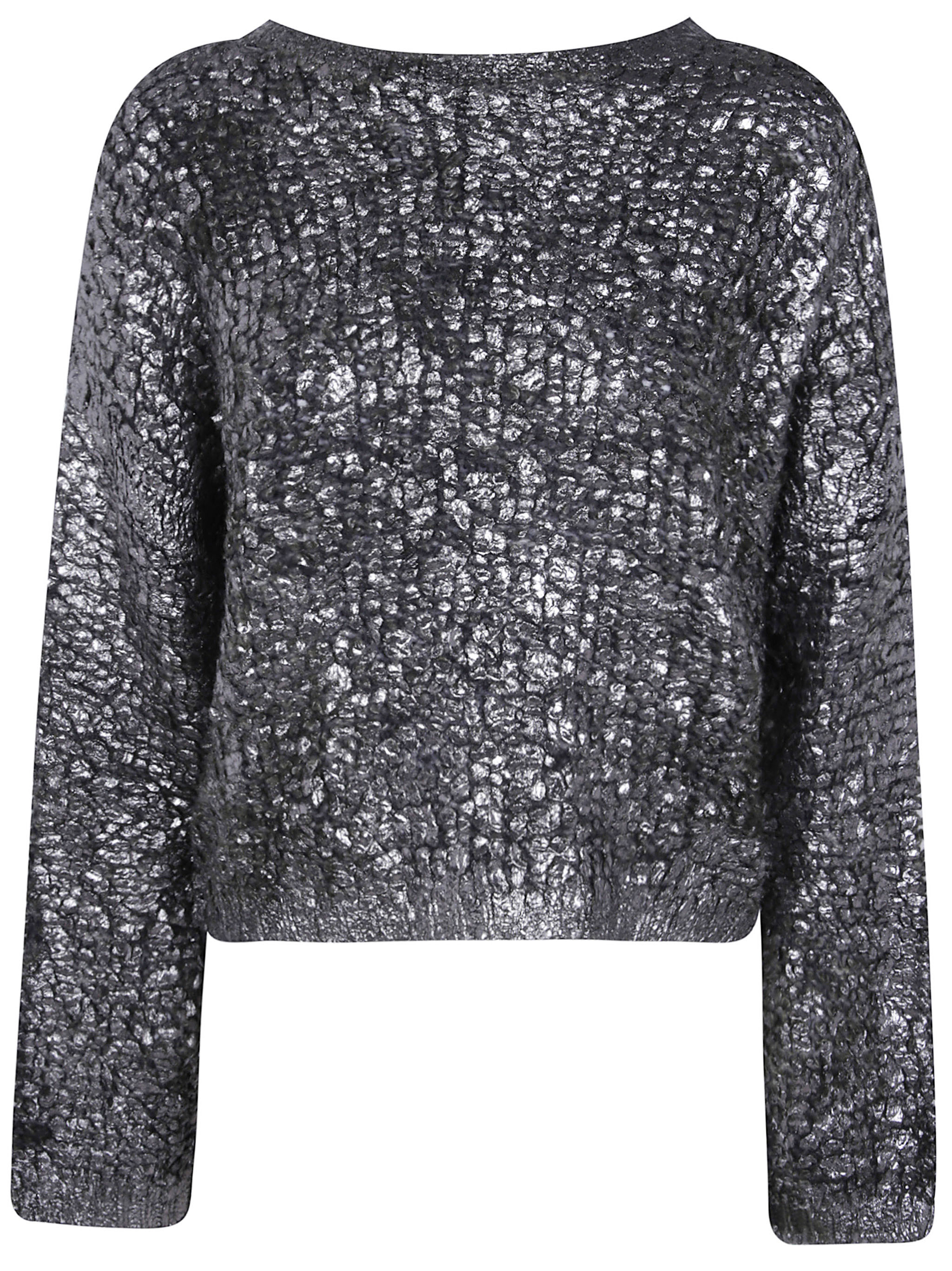 Avant Toi Hand Painted Cashmere And Silk Round Nec