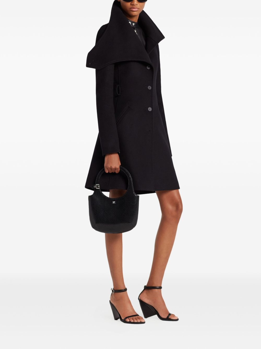 Courreges Courregès Holy Leather Shoulder Bag